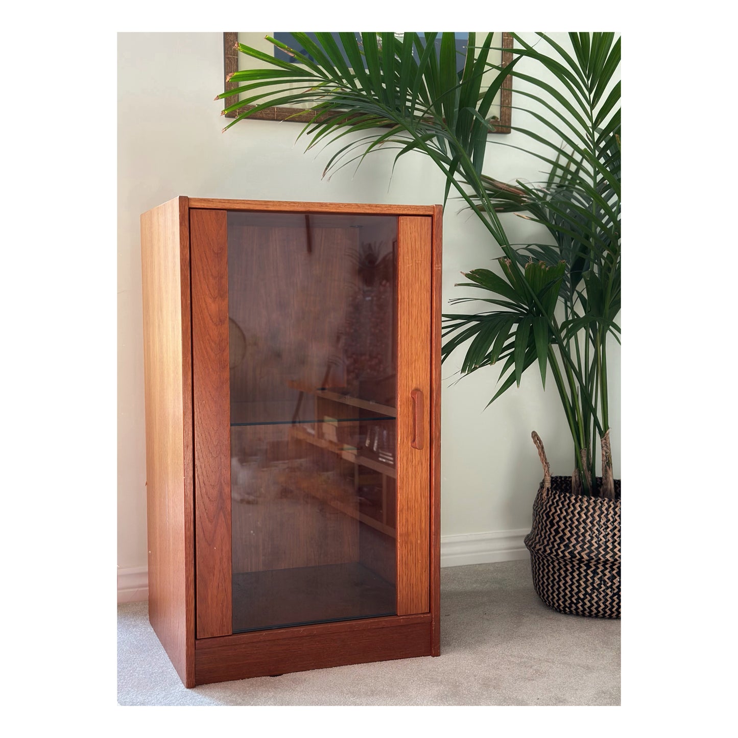 Vintage Danish Midcentury Teak Vinyl / Record Hifi Cabinet