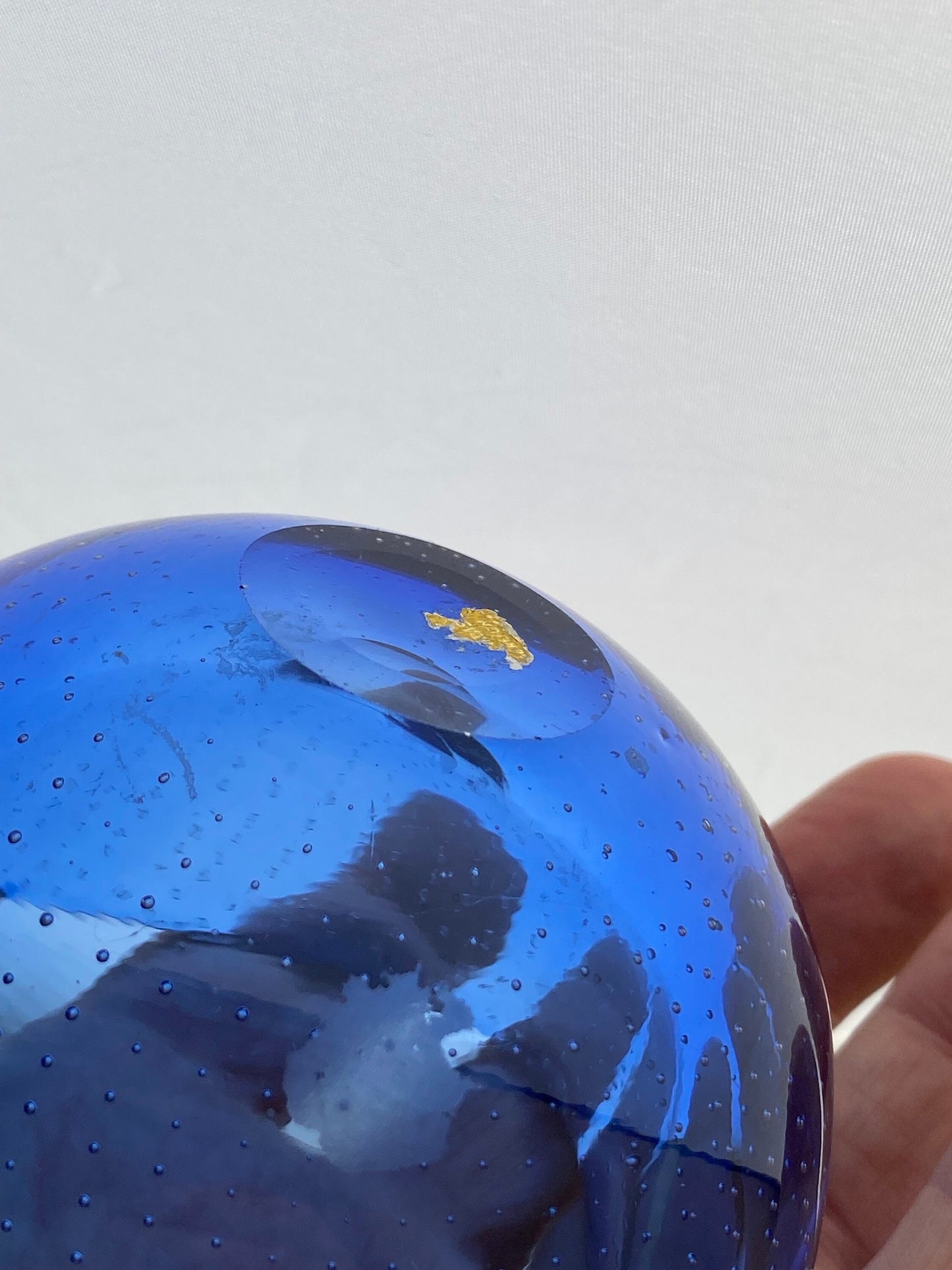 Scandinavian Ashtray. Bubble Glass Design Midcentury