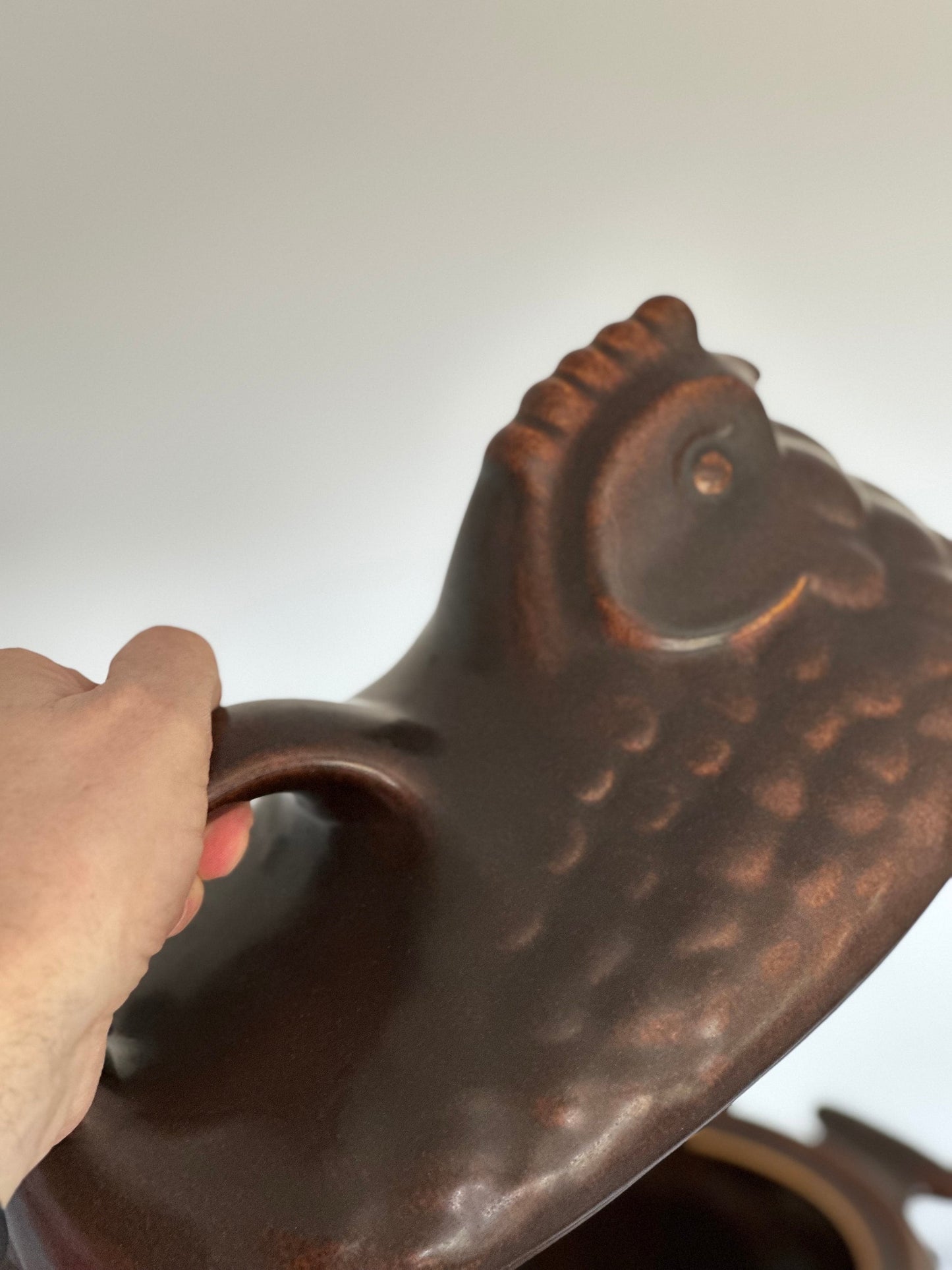 Ceramic Midcentury Modern Casserole Cockerel 1960s Melitta Katen