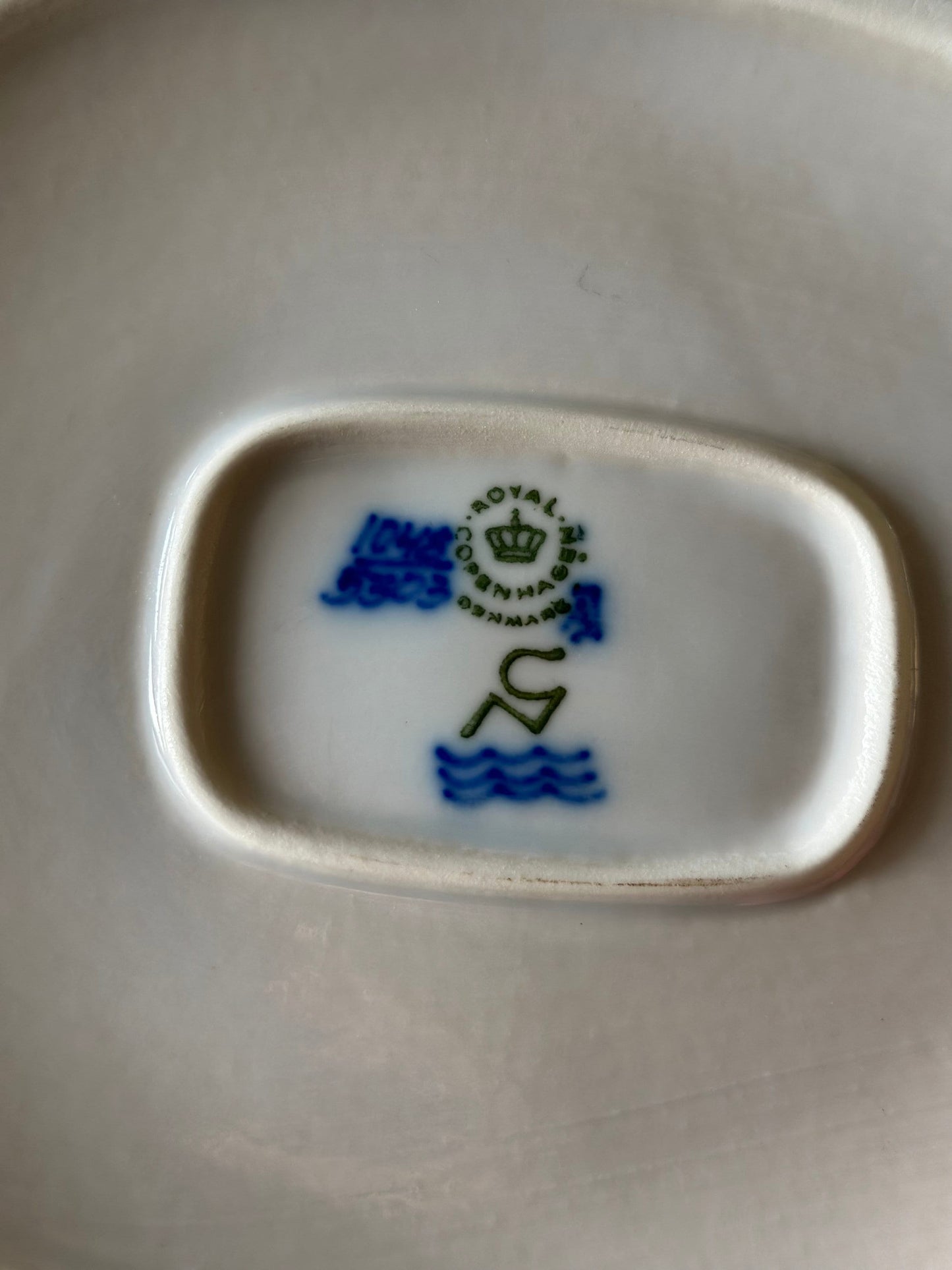Nils Thorsson for Royal Copenhagen Dish Baca Earthenware with Eider Ducks. Circa 1965