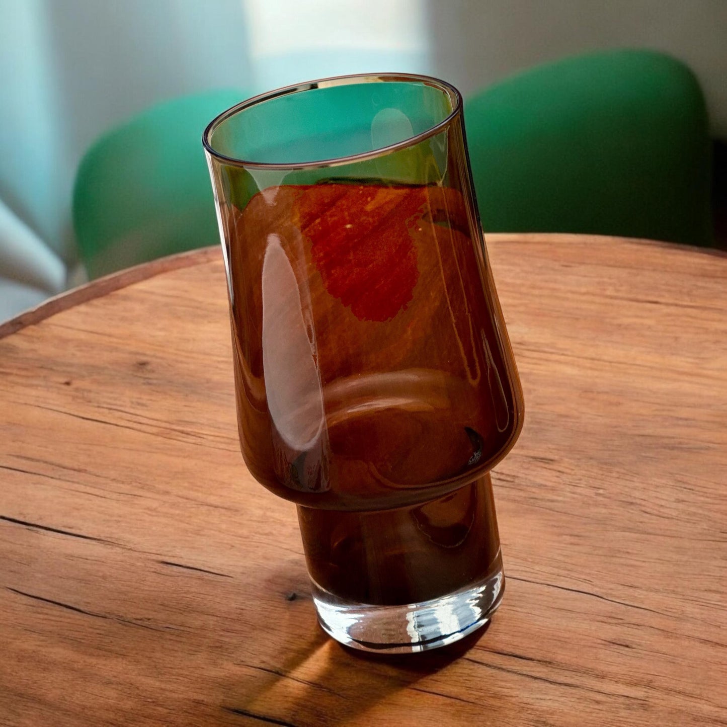 Tamara Aladin Riihimaki Glass Vase Tulip Shape 1970s