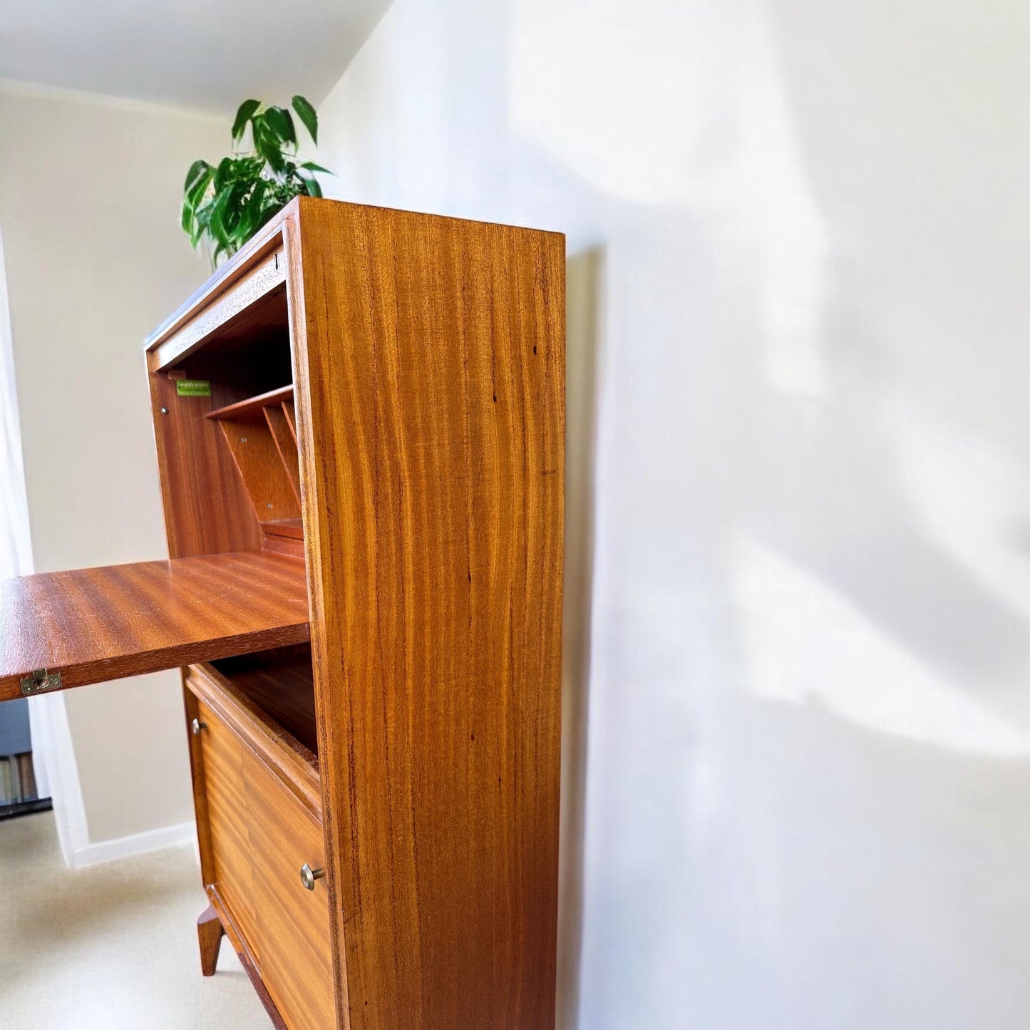1960s Teak Bureau by Robert Heritage for Beaver & Tapley Compact Danish Style Teak