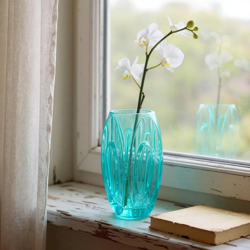 Vintage Mid Century Lens Vase 914 by Rudolf Schrötter for Sklo Union, 1950s Design, Czech Glass, Mid Century Modern