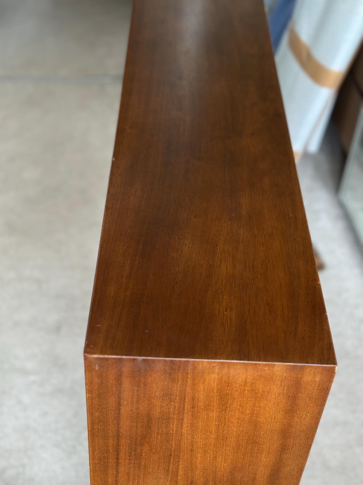 Vintage Teak Bookcase by Herbert E. Gibbs, 1970s | Mid-Century Modern British Design | Sliding Glass Doors | Pair Available