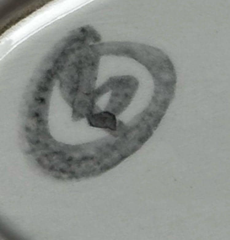 Modernist Poole Pottery Aegean Large Dish, c.1965–72 with Monogram Attributed to Diana Davis