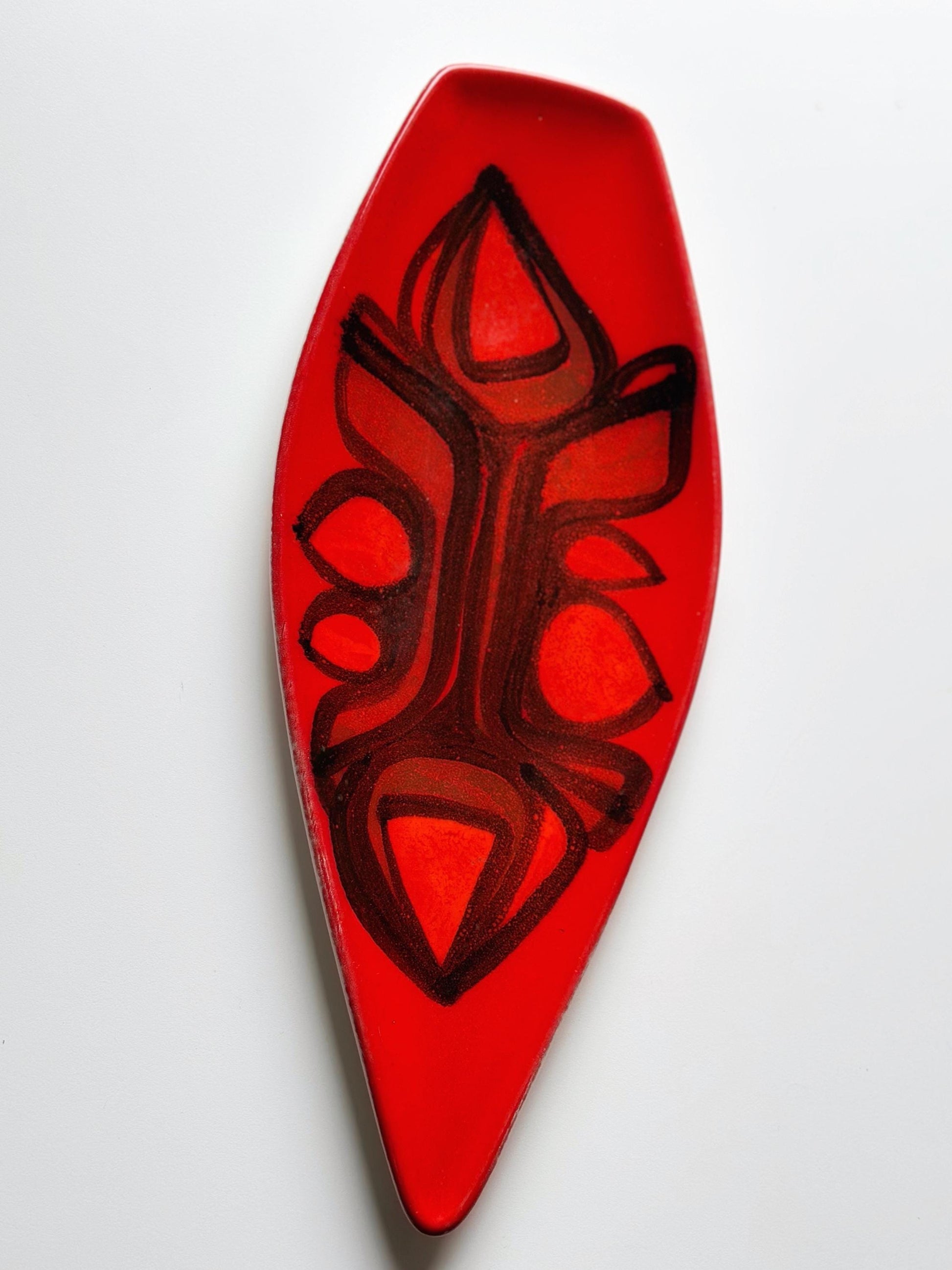 Modernist Poole Pottery Aegean Large Dish, c.1965–72 with Monogram Attributed to Diana Davis