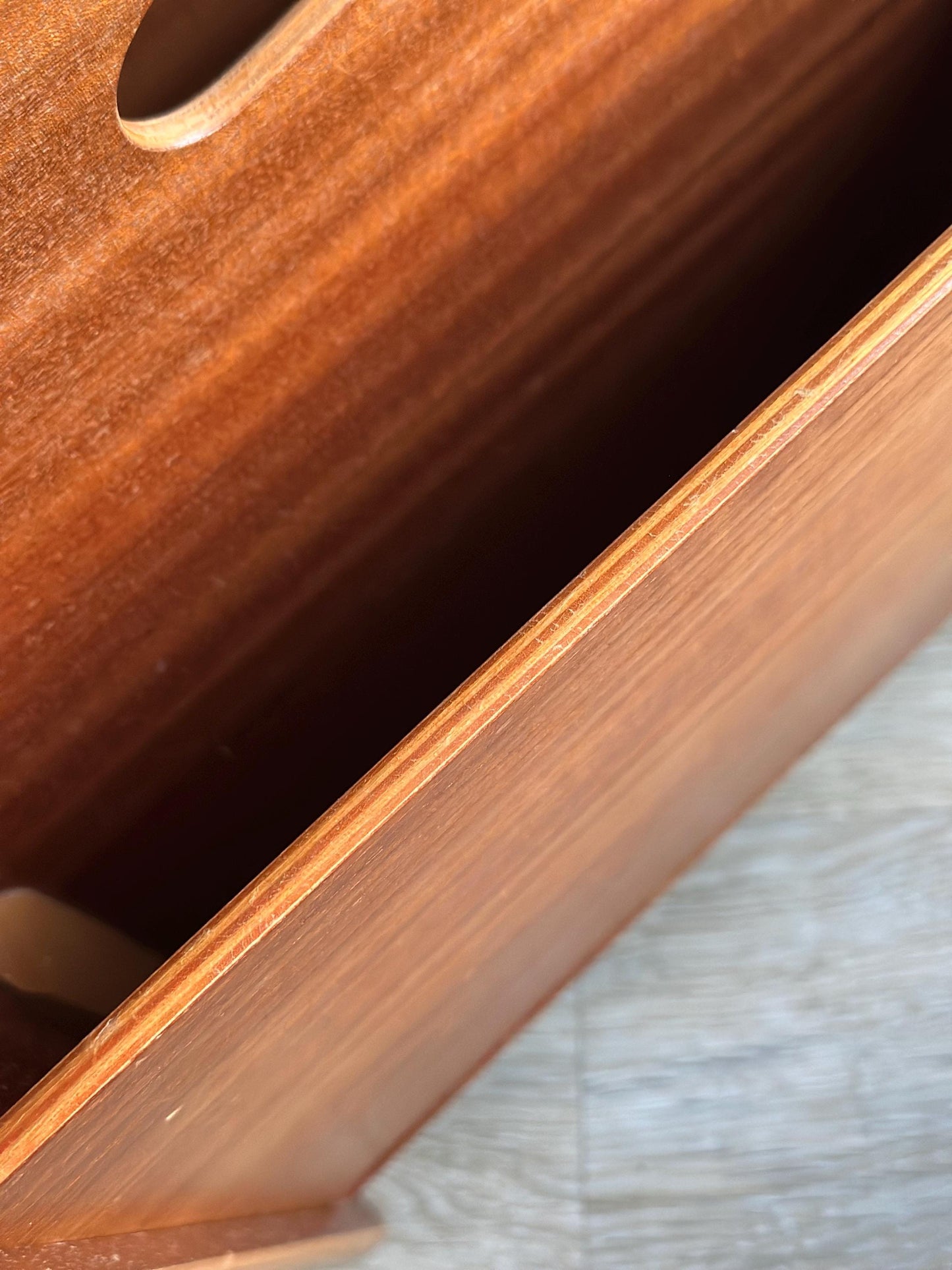 Vintage Mid-Century Teak Magazine Rack