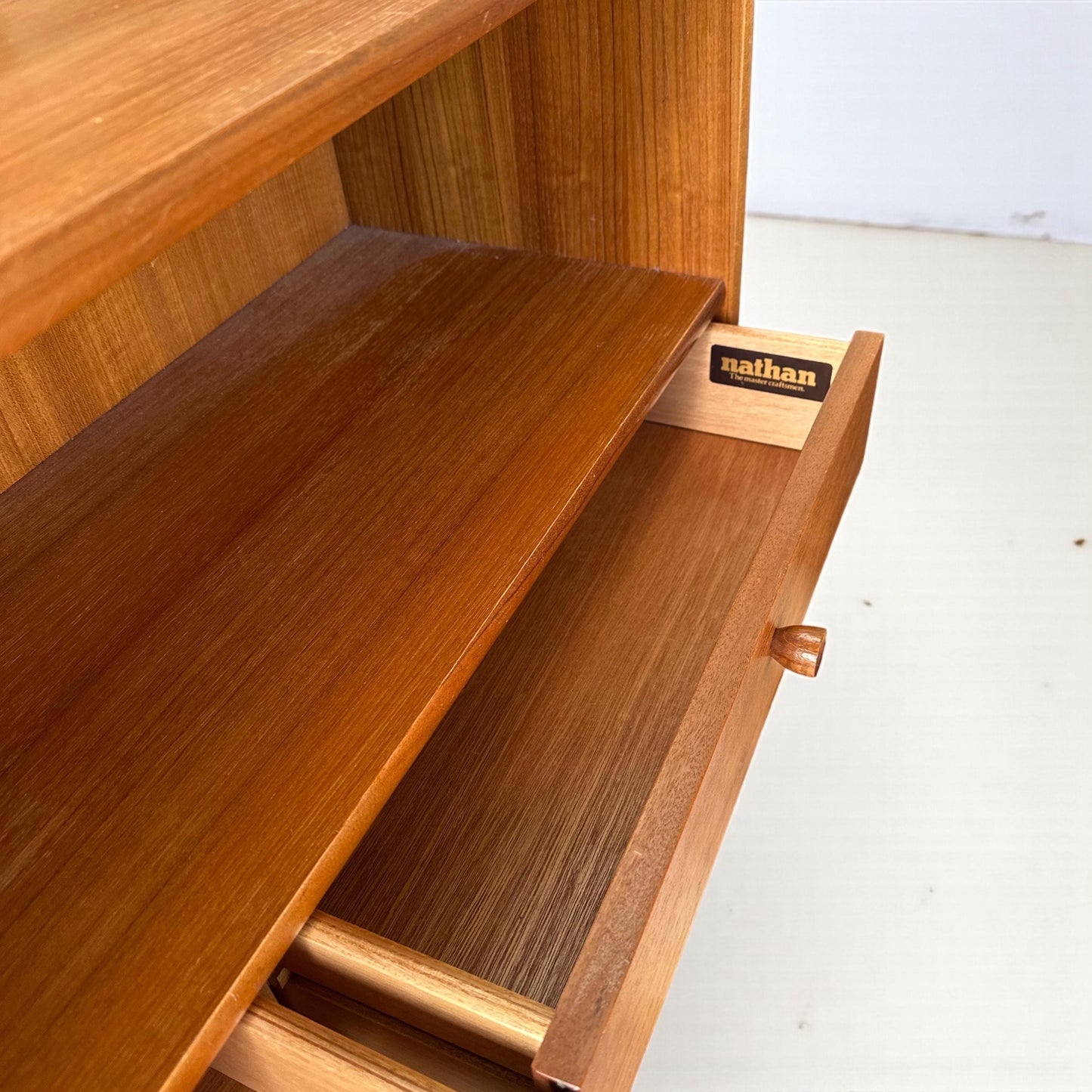 Nathan teak sideboard or Drinks Display Cabinet, c.1960s