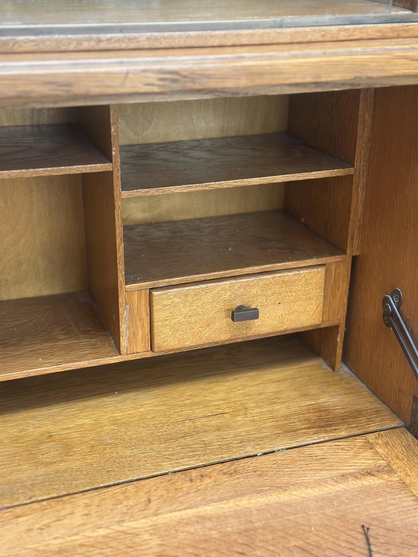 1950s Minty of Oxford Bureau & Bookcase Rare Combination