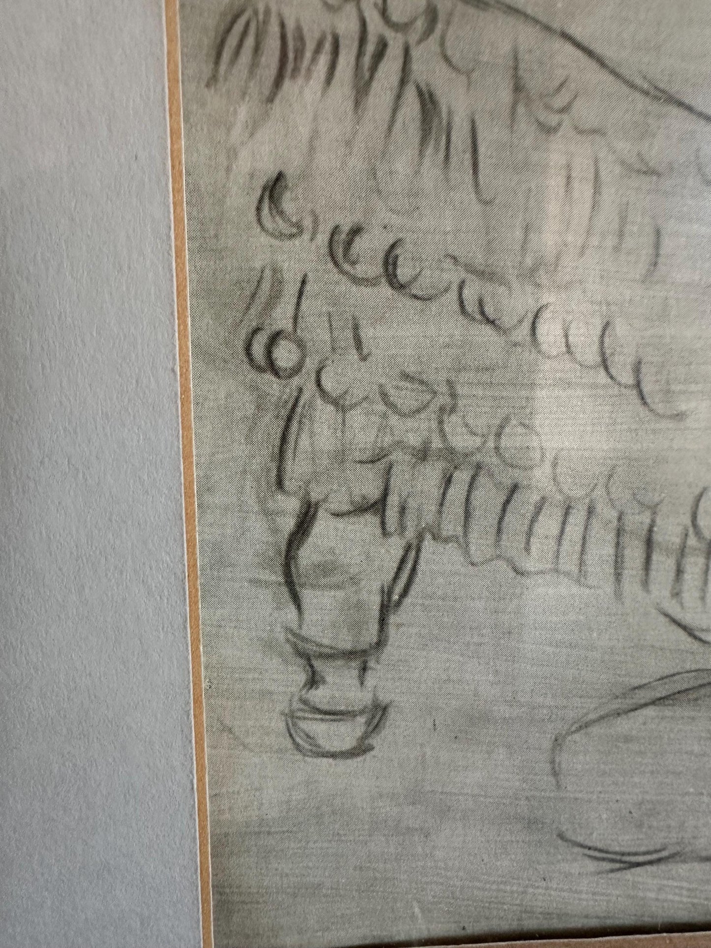 Vintage Picasso Print 'The Artist's Son' Framed Wall Art, Mid Century Lithograph Paul en Pierrot, Original Gallery Label, Gift for Art Colle