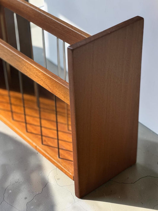 Handcrafted Teak Magazine Rack, 1960s — Night Class Piece