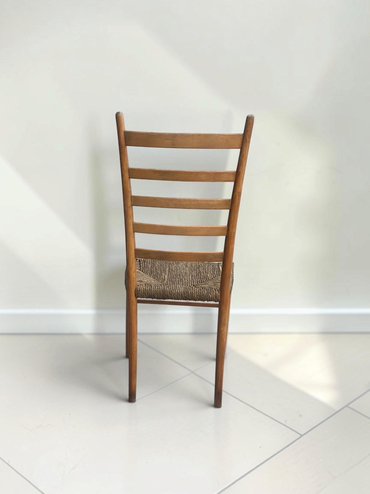 1960s Italian Rush Dining Chairs | Rooksmoor Mills | Set of Four