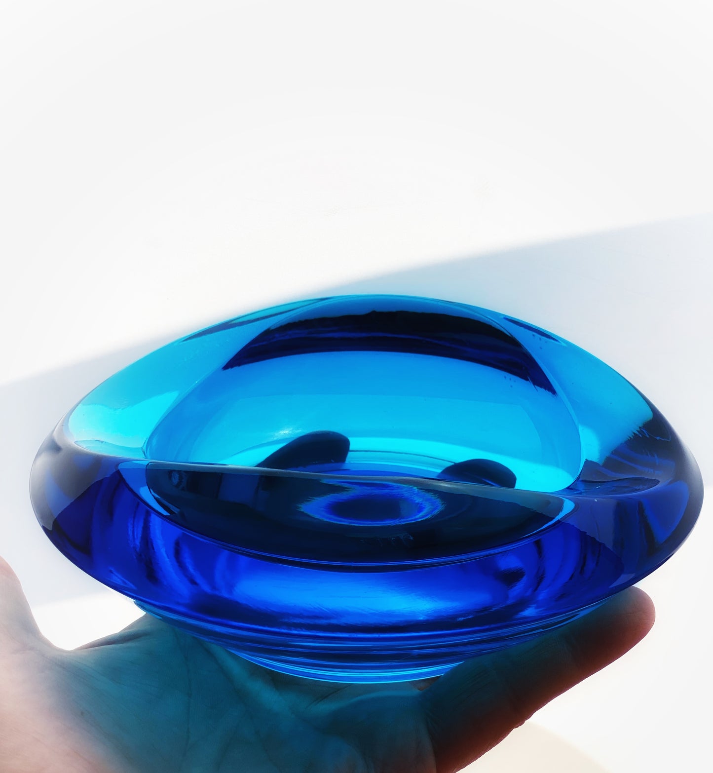 1960s Bowl by Rudolf Jurnikl for Rosice Glassworks, Sklo Union