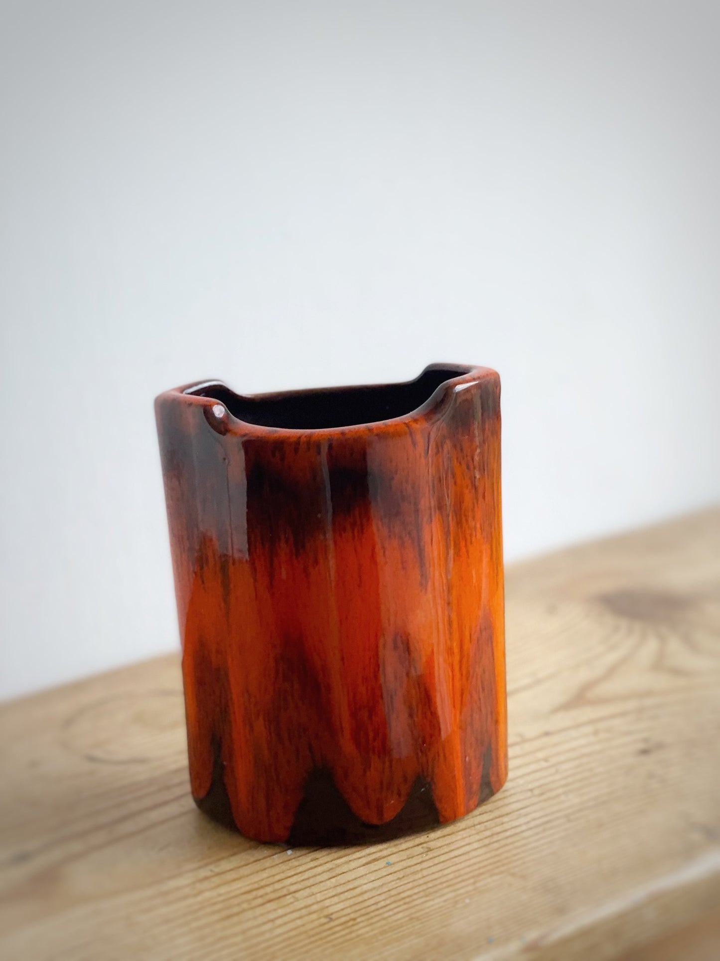 Canadian Fat Lava Canadiana Pottery Vase 1970s