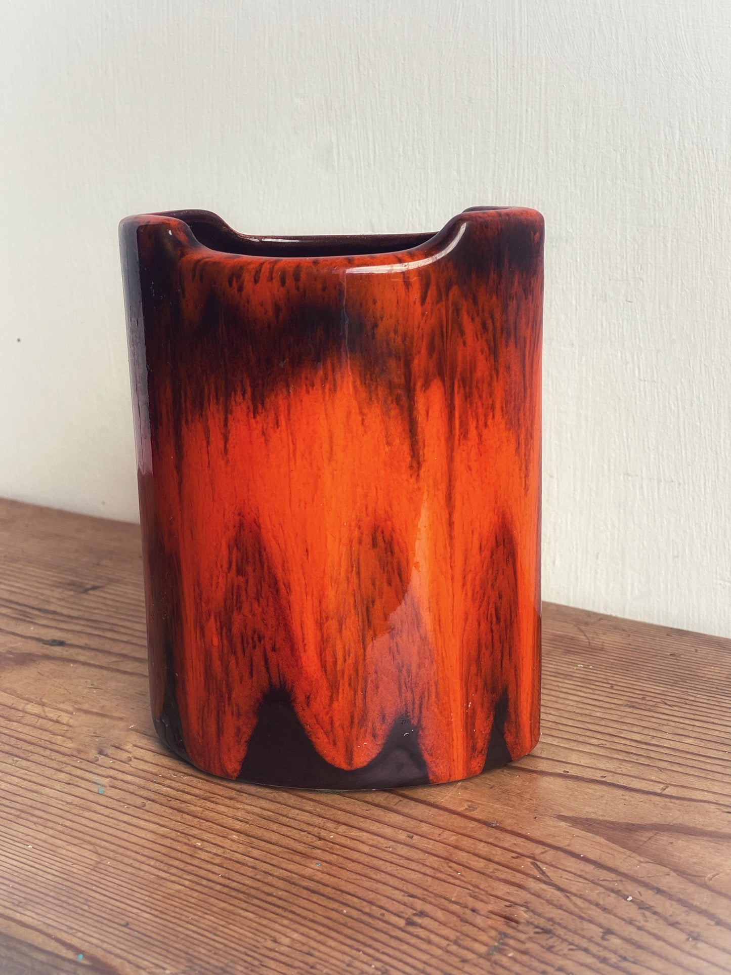 Canadian Fat Lava Canadiana Pottery Vase 1970s