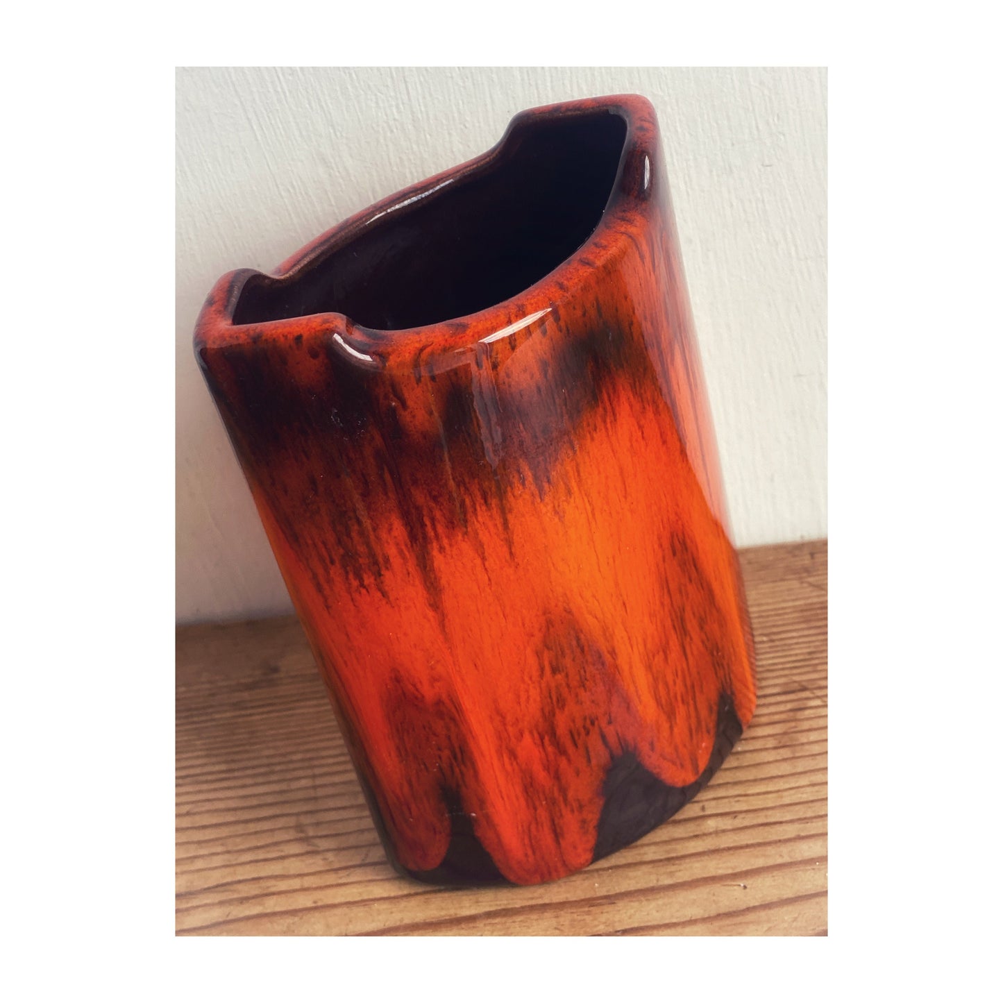 Canadian Fat Lava Canadiana Pottery Vase 1970s