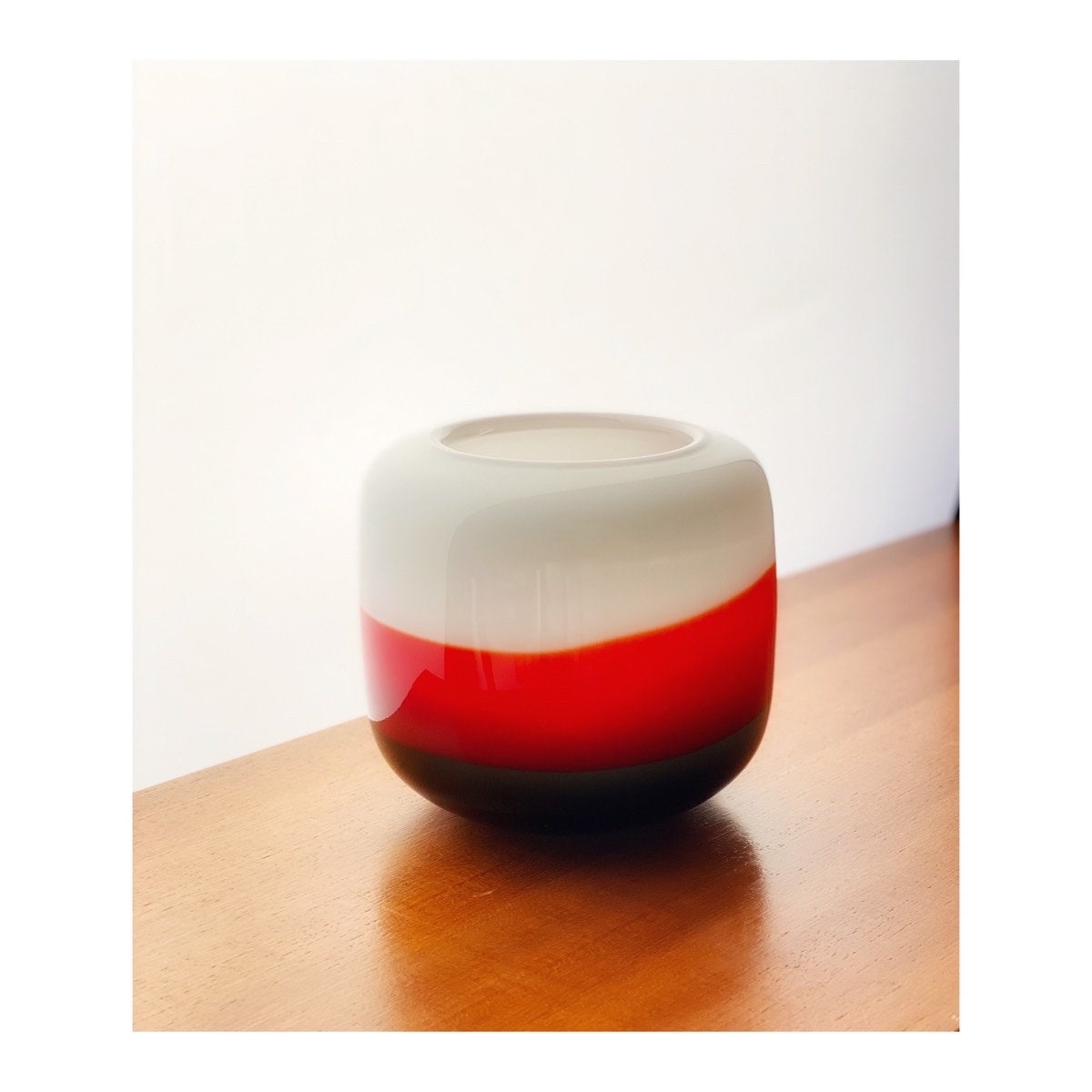 A Murano Art Glass Vase Bowl often attributed to Salviati