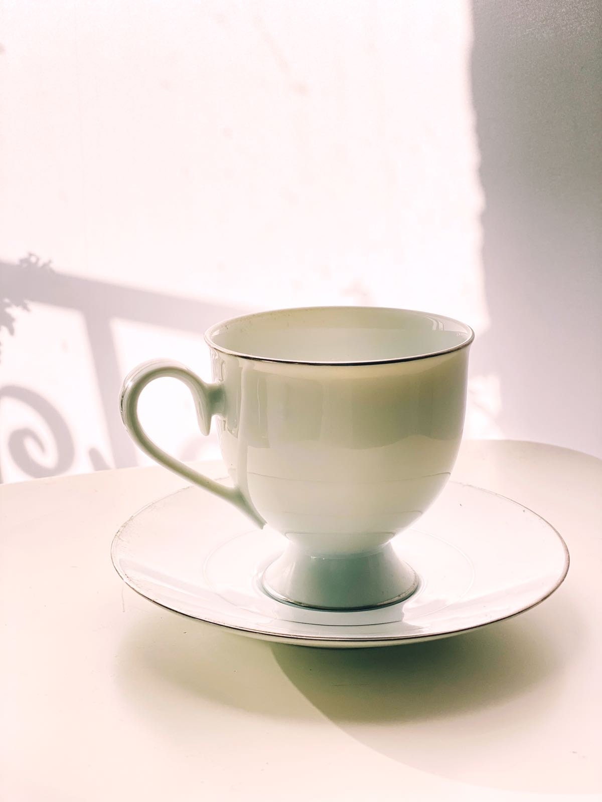 Scandinavian Style Noritake Bone China Tea Service 1970s 4 Settings ‘Silverdale’