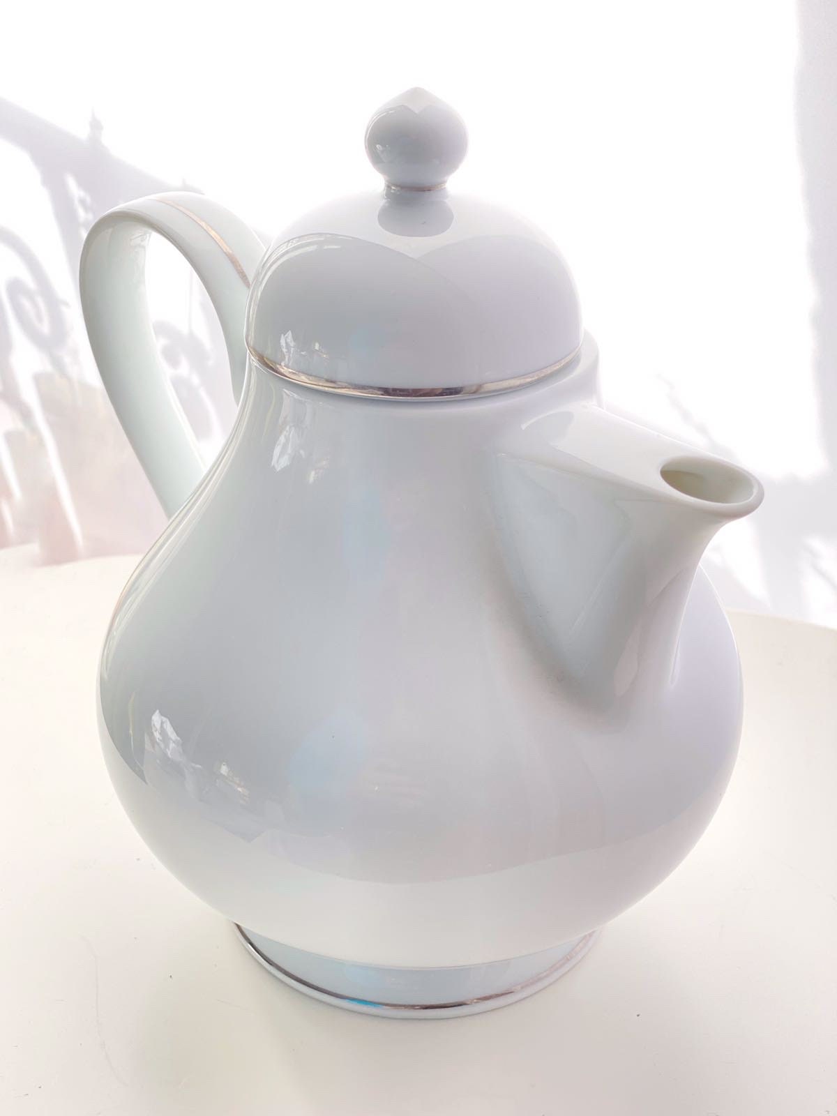 Scandinavian Style Noritake Bone China Tea Service 1970s 4 Settings ‘Silverdale’