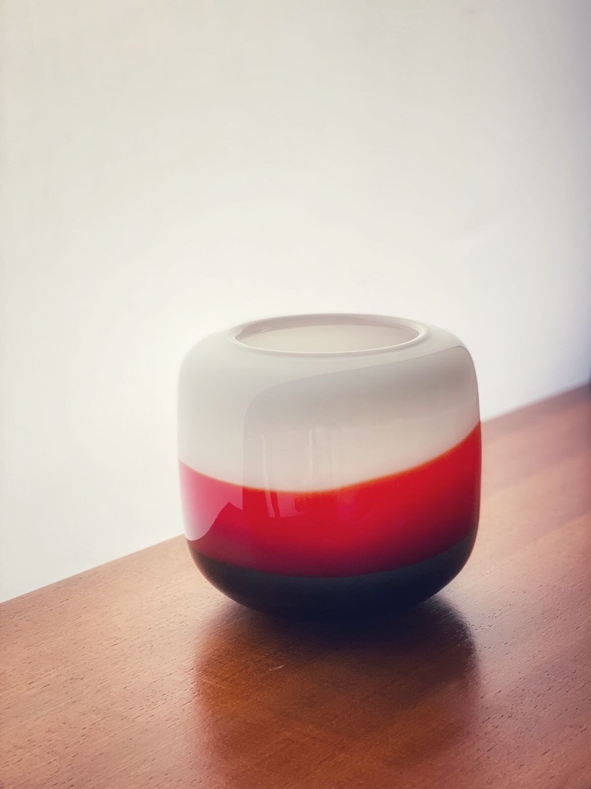 A Murano Art Glass Vase Bowl often attributed to Salviati