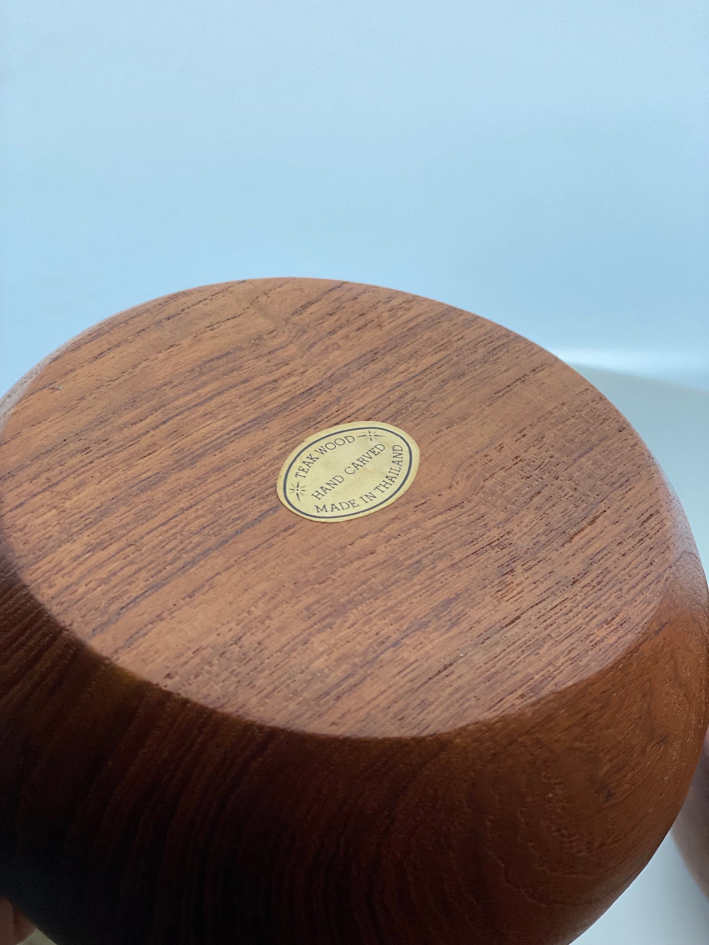 Vintage Danish Style Teak Small Bowl 1970s