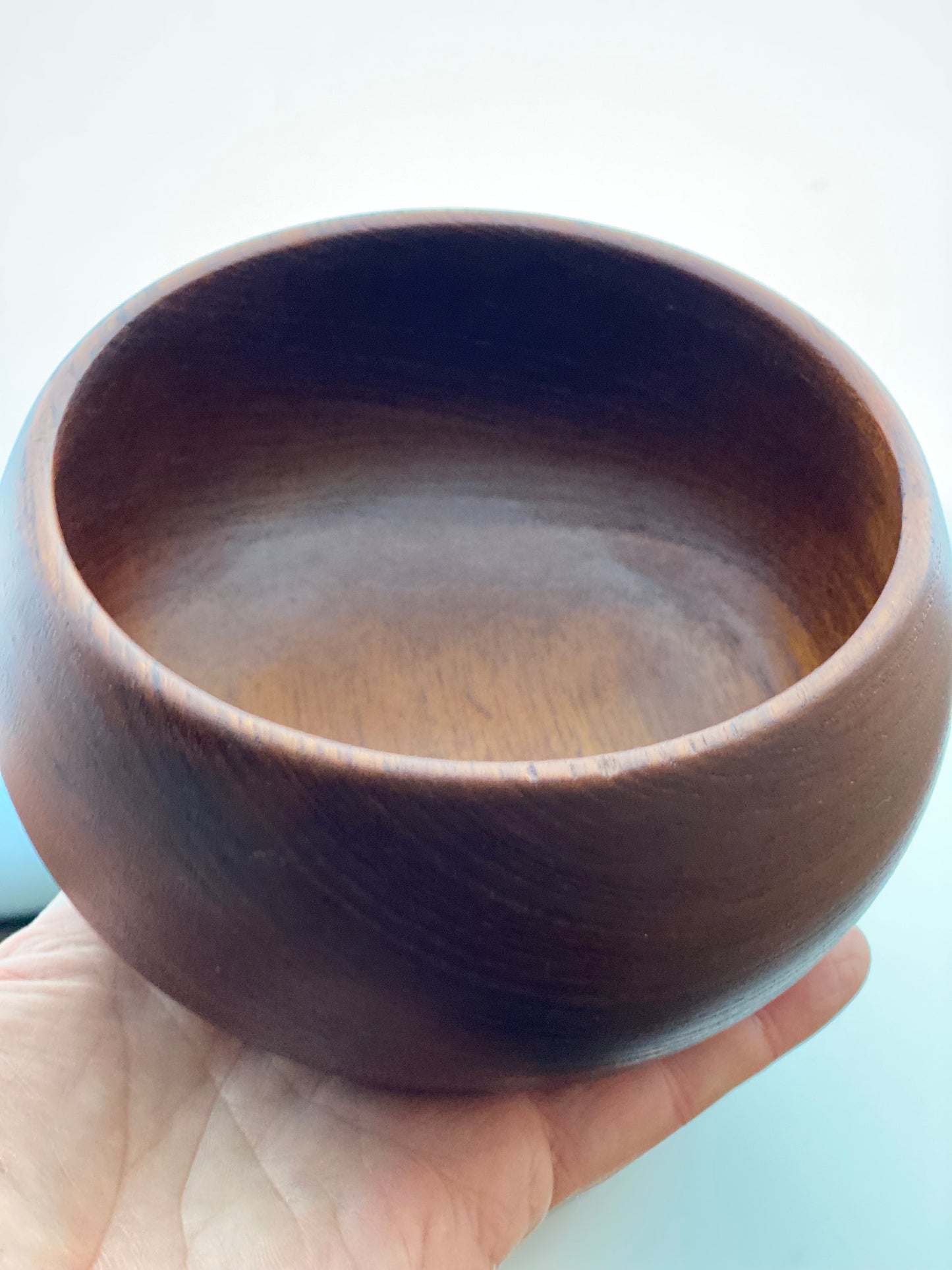 Vintage Danish Style Teak Small Bowl 1970s