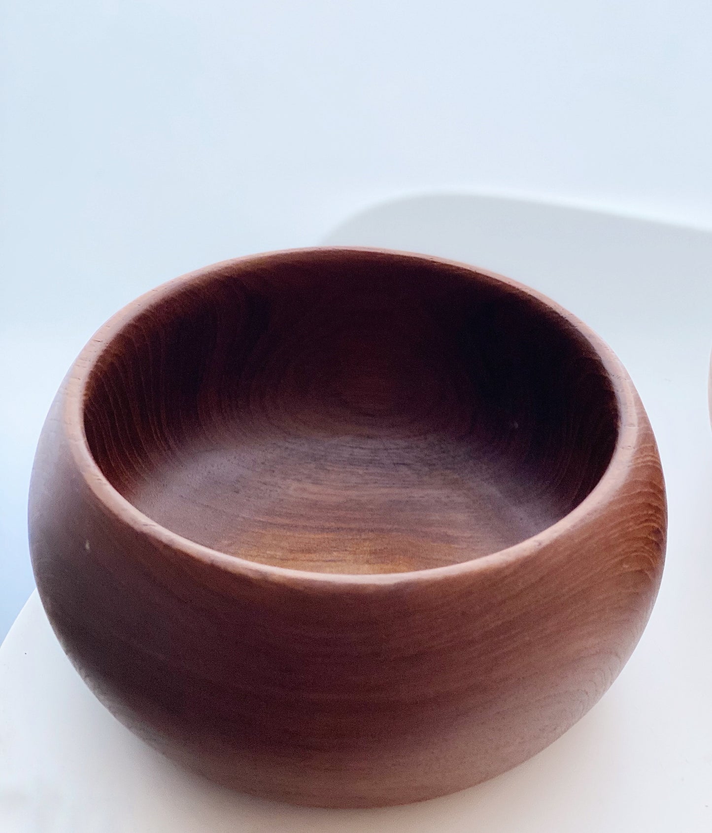 Vintage Danish Style Teak Small Bowl 1970s