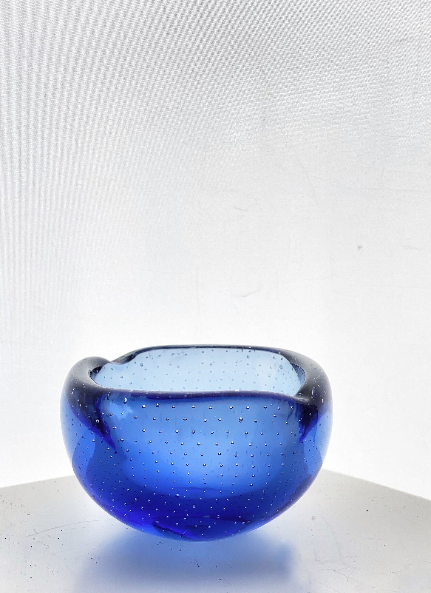 Scandinavian Ashtray. Bubble Glass Design Midcentury