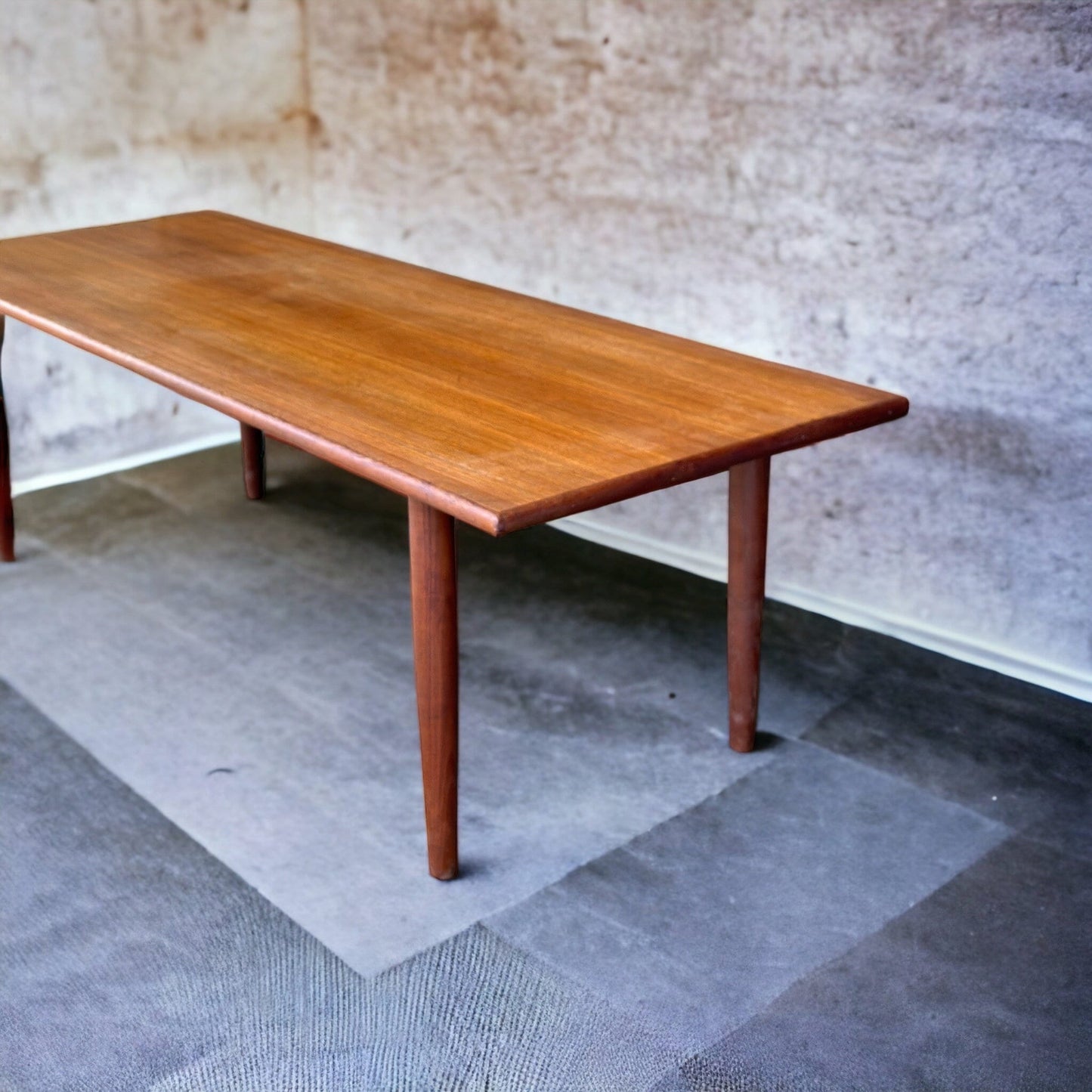 Midcentury Danish Coffee Table in Teak 1960s Trioh