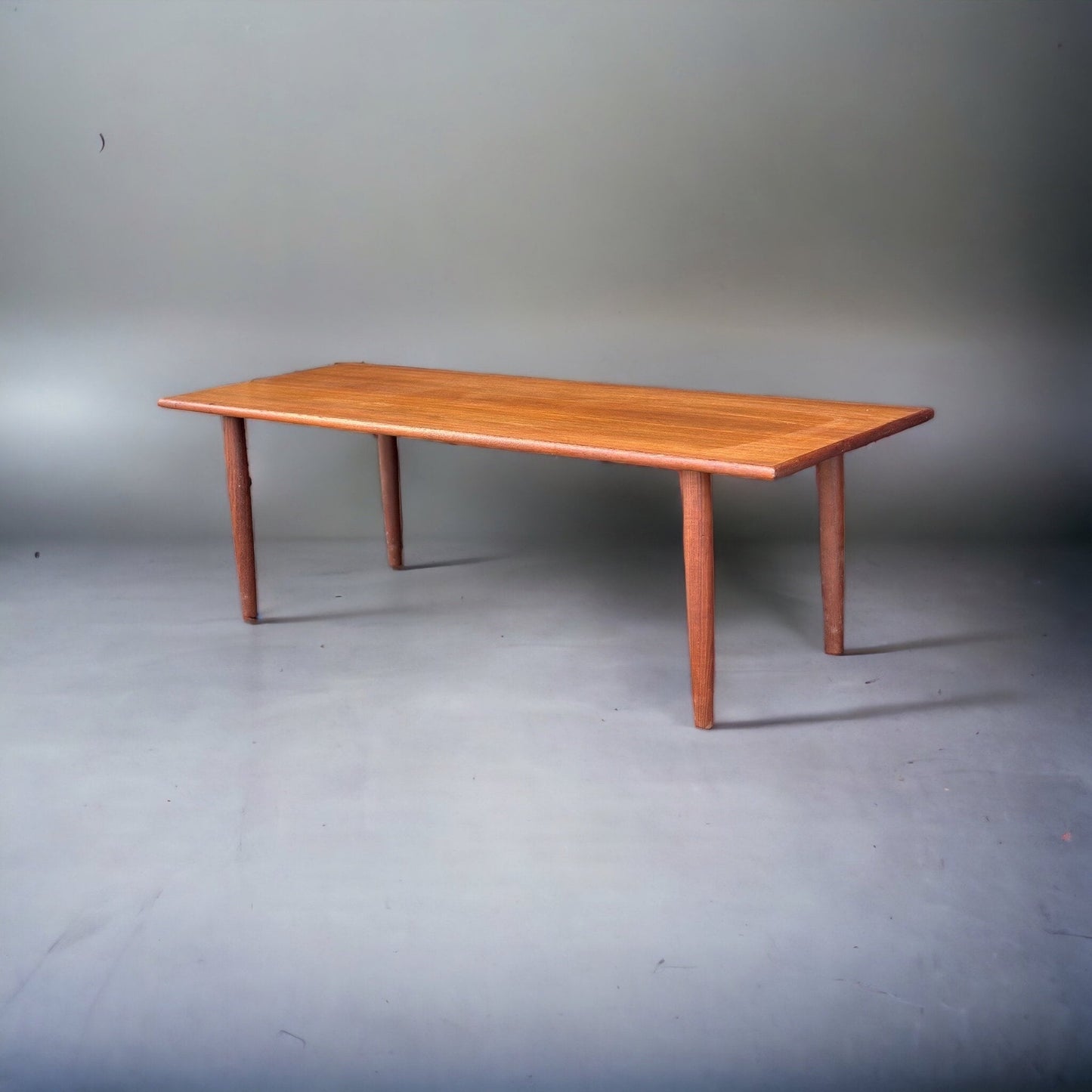 Midcentury Danish Coffee Table in Teak 1960s Trioh