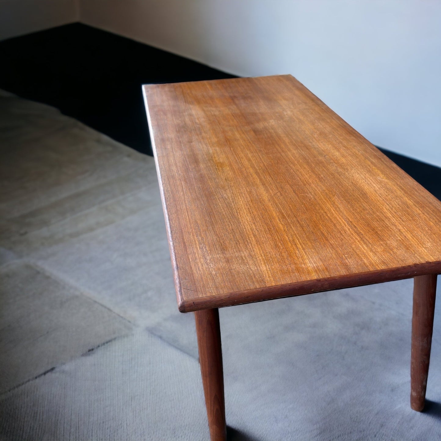 Midcentury Danish Coffee Table in Teak 1960s Trioh