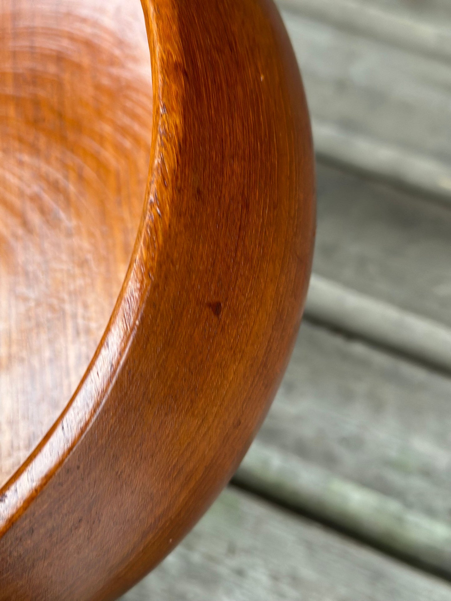 Vintage Danish Reducta Teak Fruit Bowl 1960s