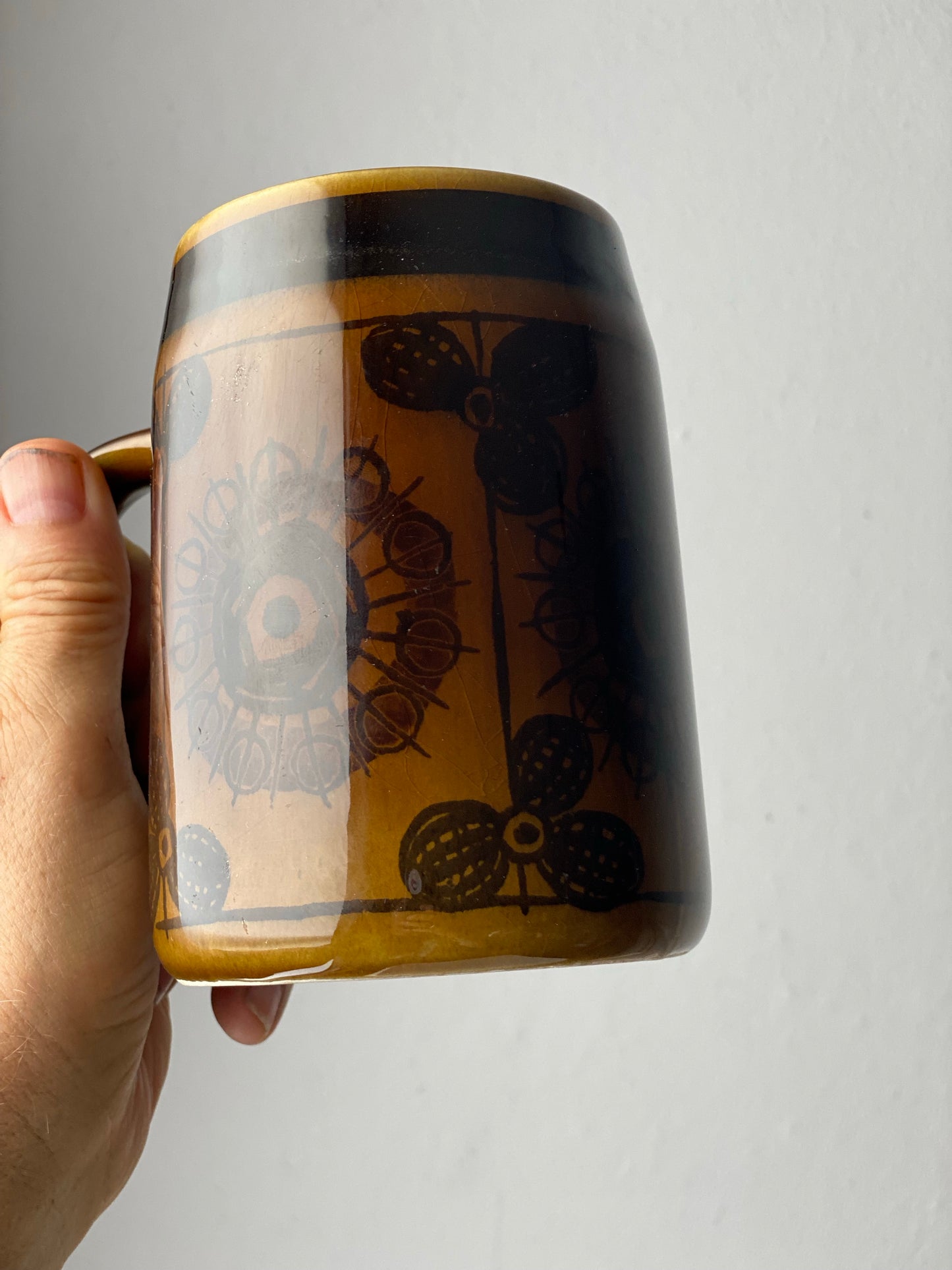 Vintage mug Sera pattern by Inger Waage for Stavangerflint of Norway 1968