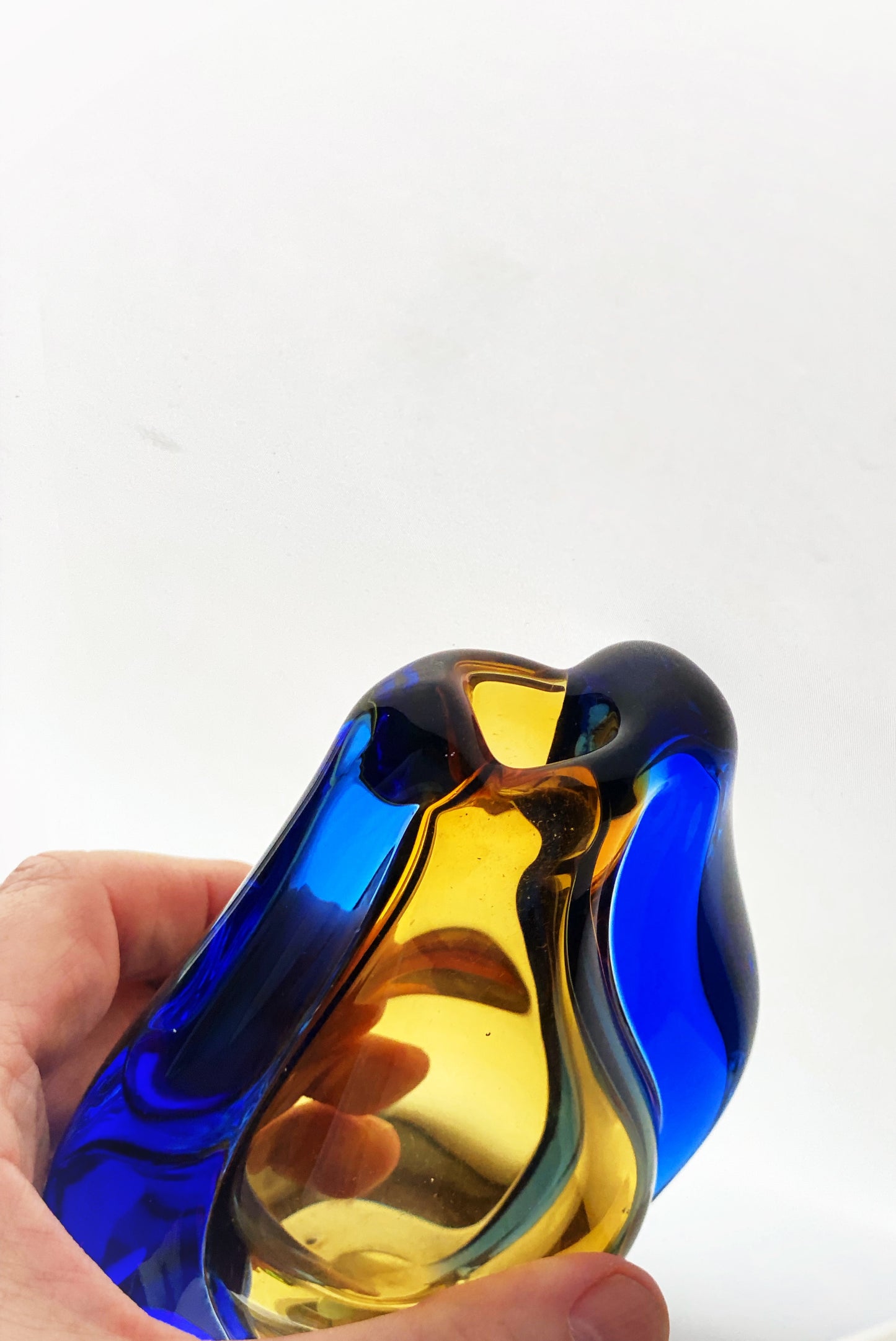 Mstisov Glass Hana Machovska, 'Romana' Vase Czech Vintage 1950s