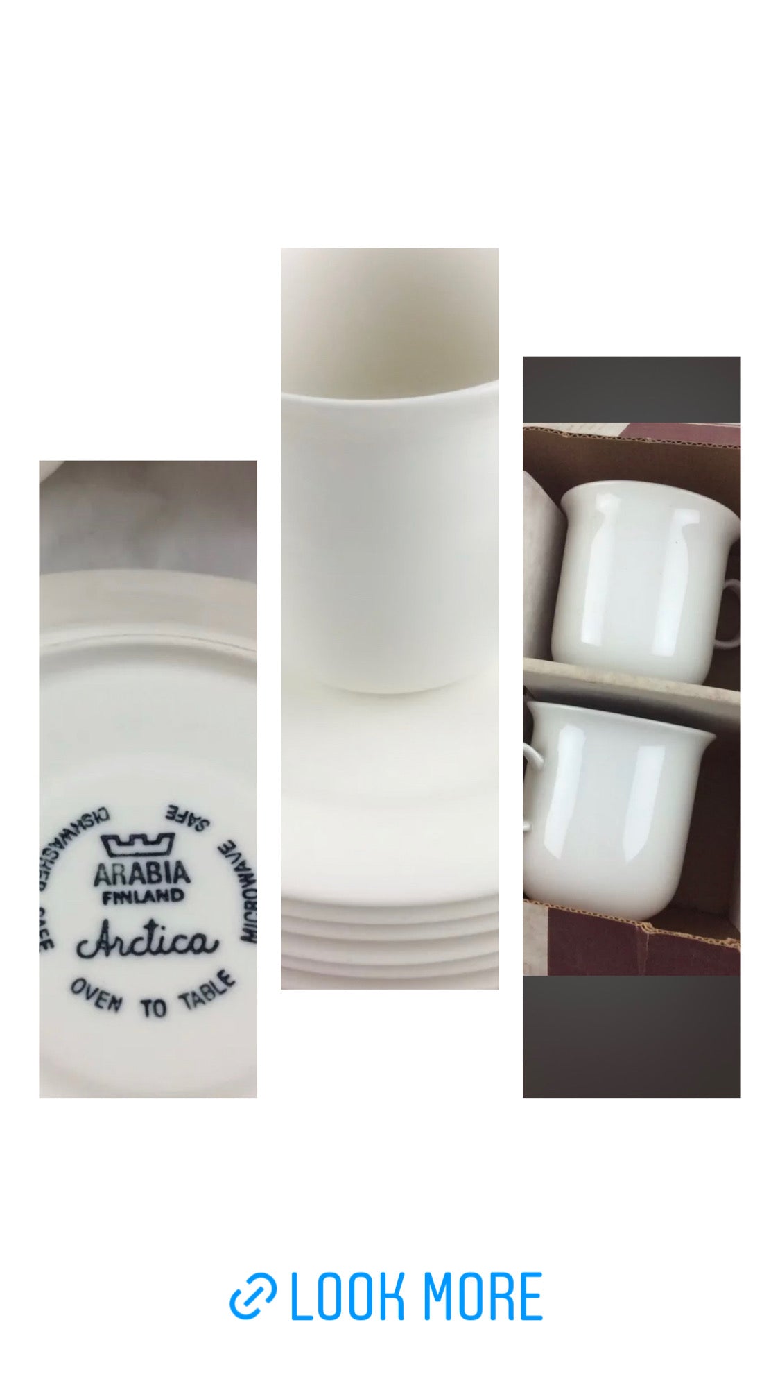 Arctica Coffee Cups and Saucers designed by Inkeri Leivo