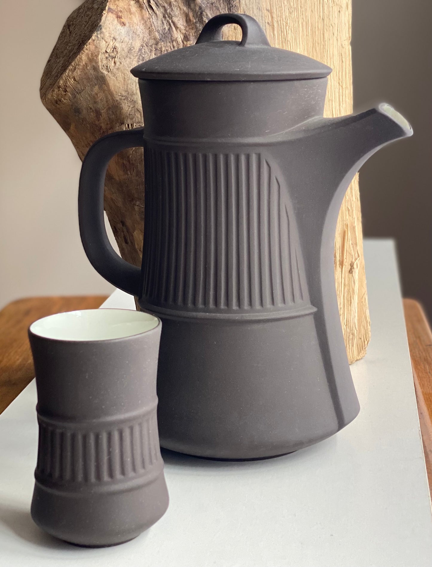 Jens Harald Quistgaard’s ‘Fluted Flamestone’ coffee set