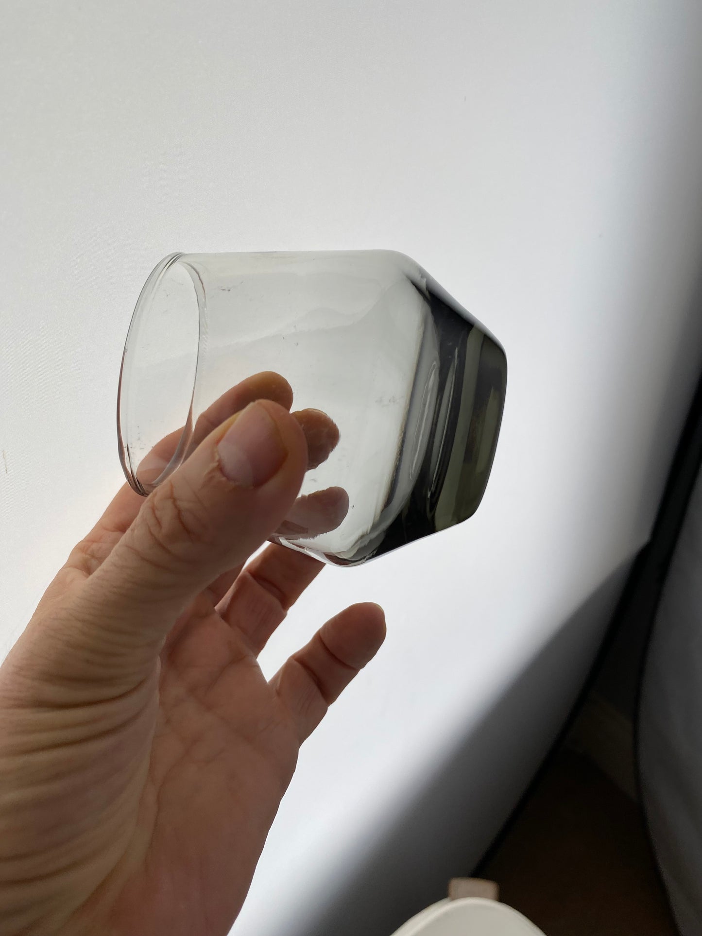 Scandinavian Smoked Glass 1970s Tumblers