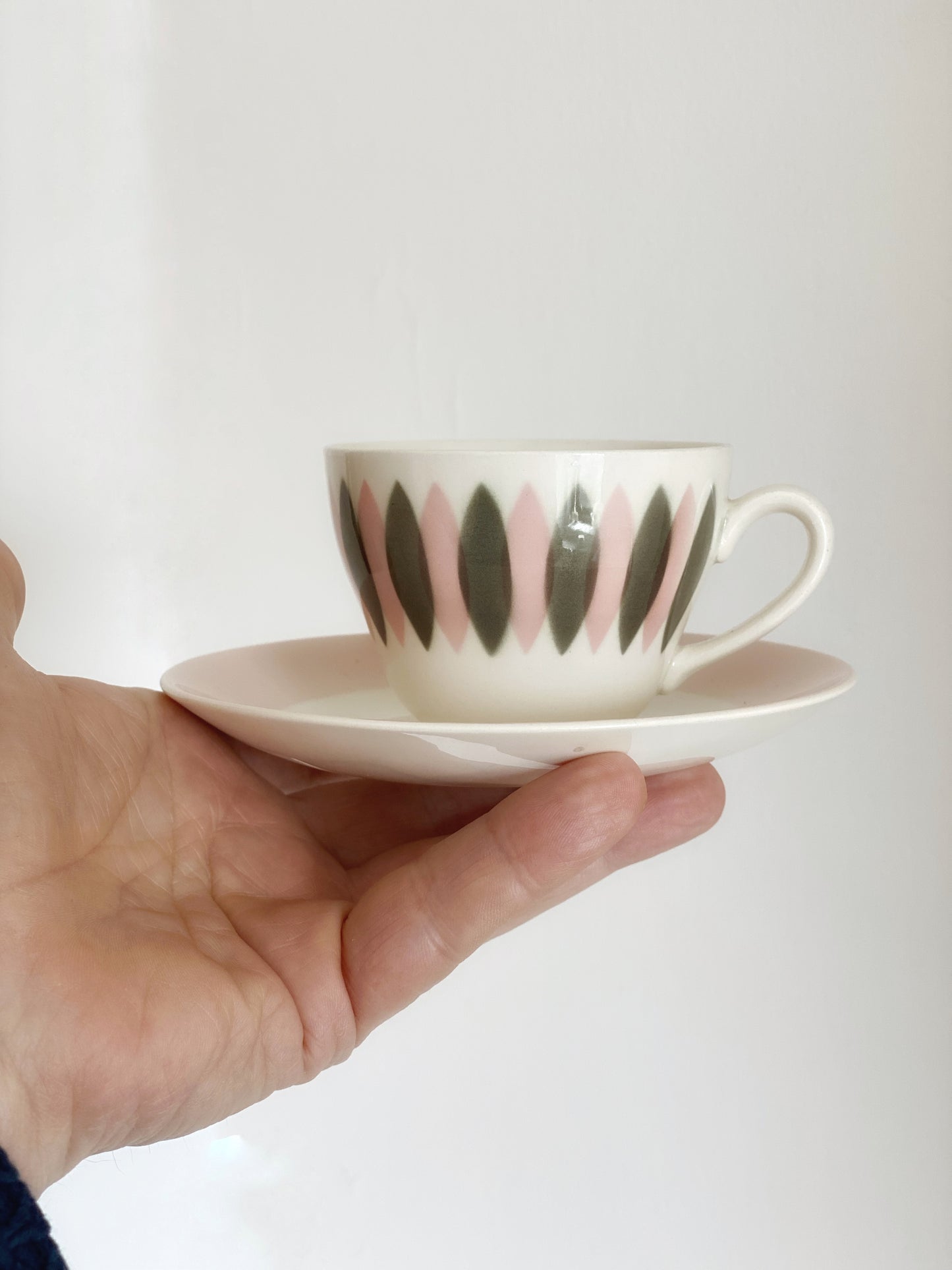 Royal Copenhagen Aluminia Ida Coffee Cups 1959