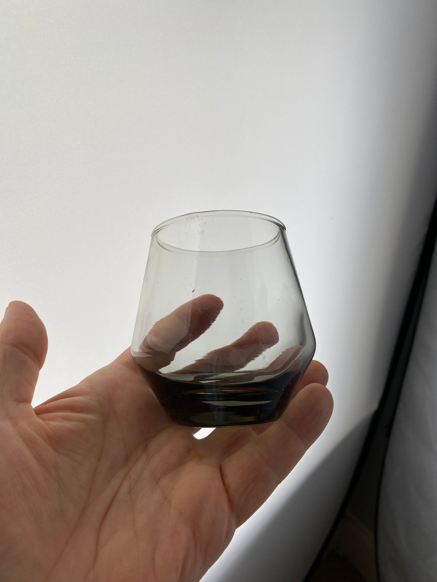 Scandinavian Smoked Glass 1970s Tumblers