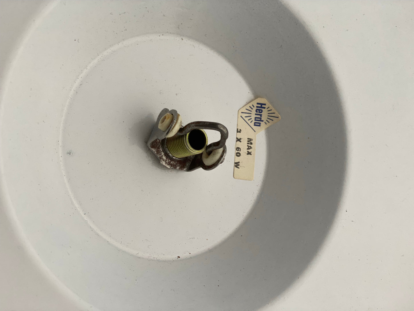 Herda Ceramic Volcanic Lava UFO 3 Light Pendant 1970s