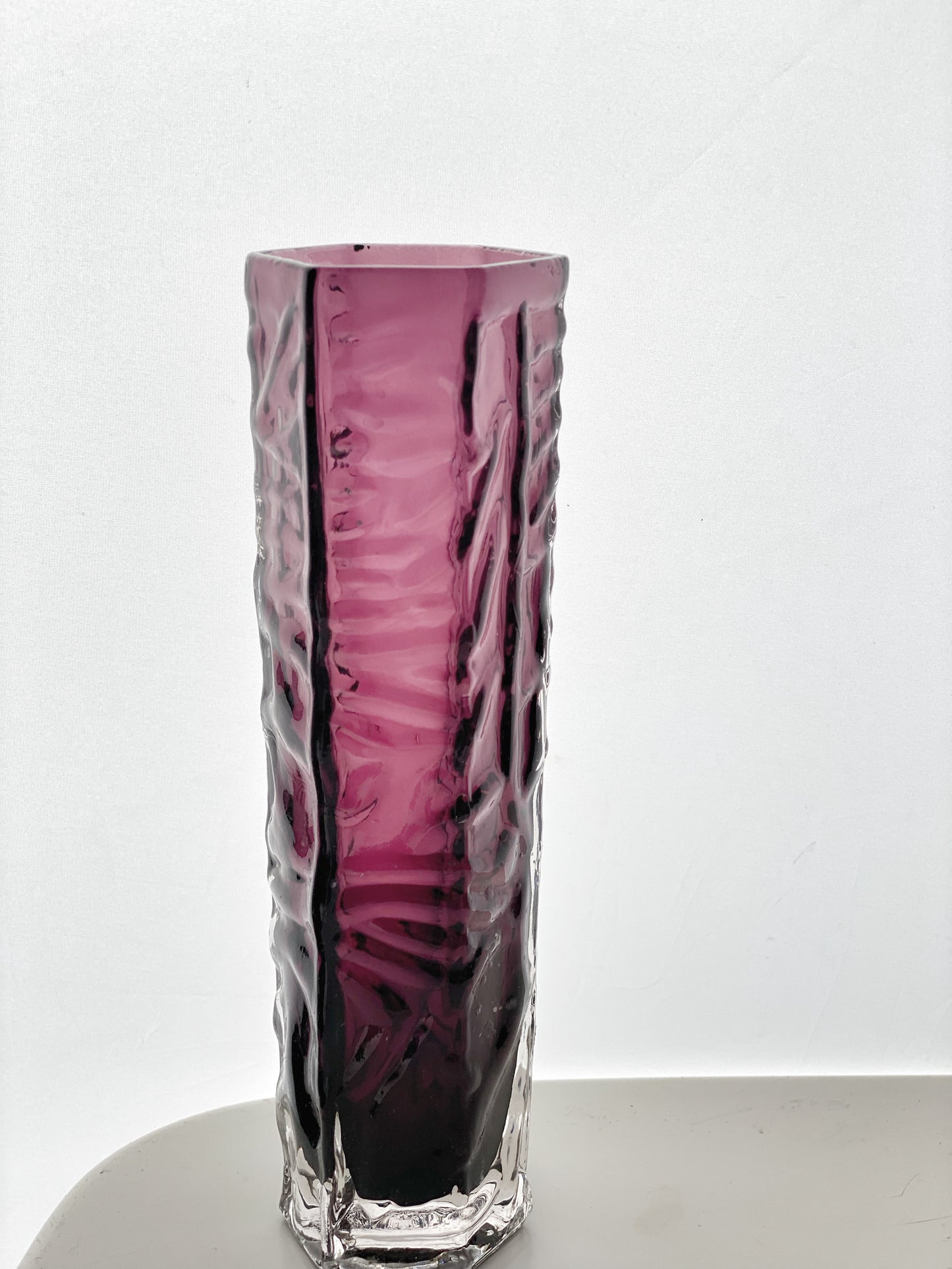 Japanese Hexagon Cased Vase from Tajima Glass