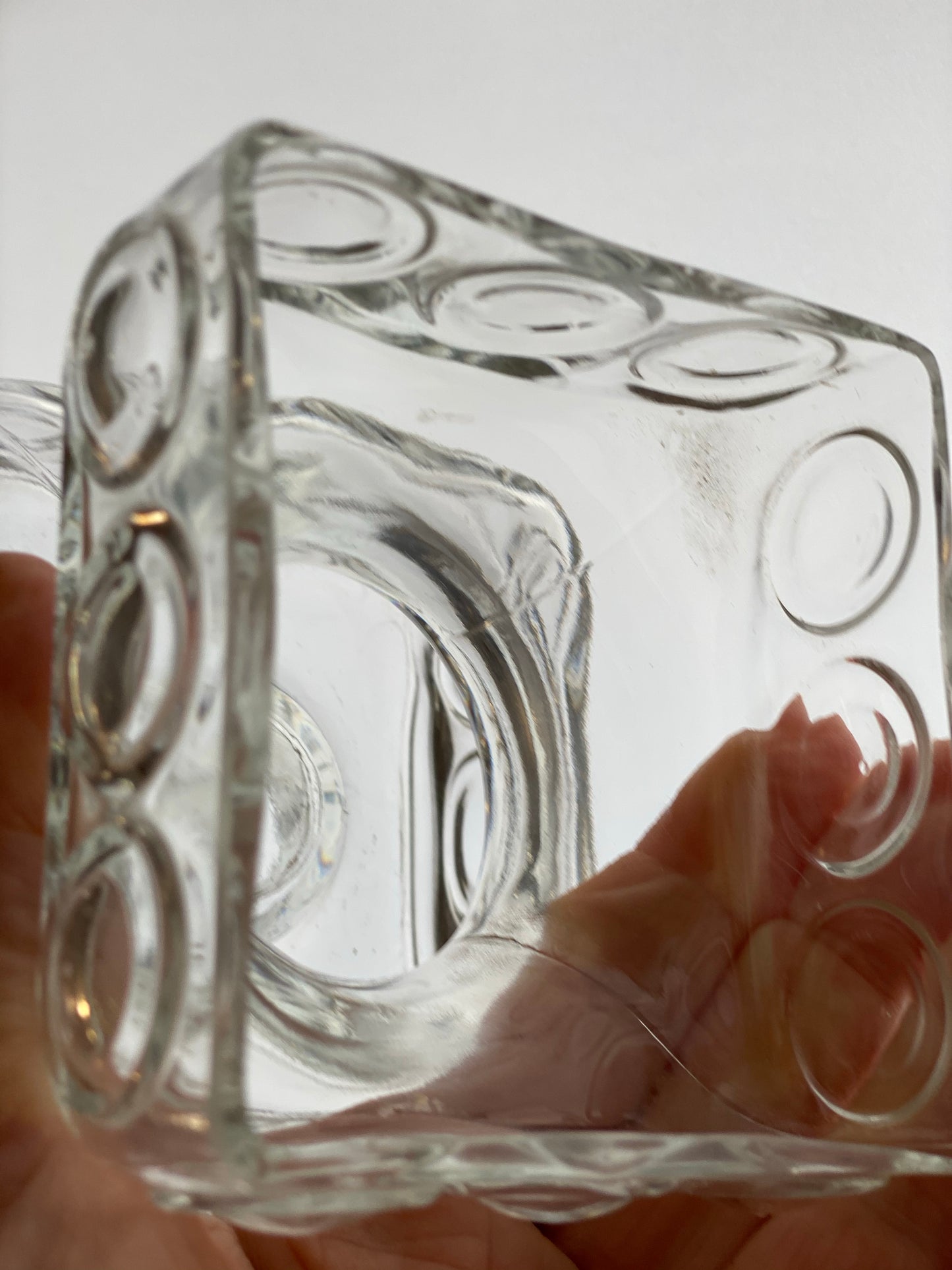 Single Kehra Glass candleholders by Tamara Aladin for Riihimaki/ Riihimäen Lasi Finland