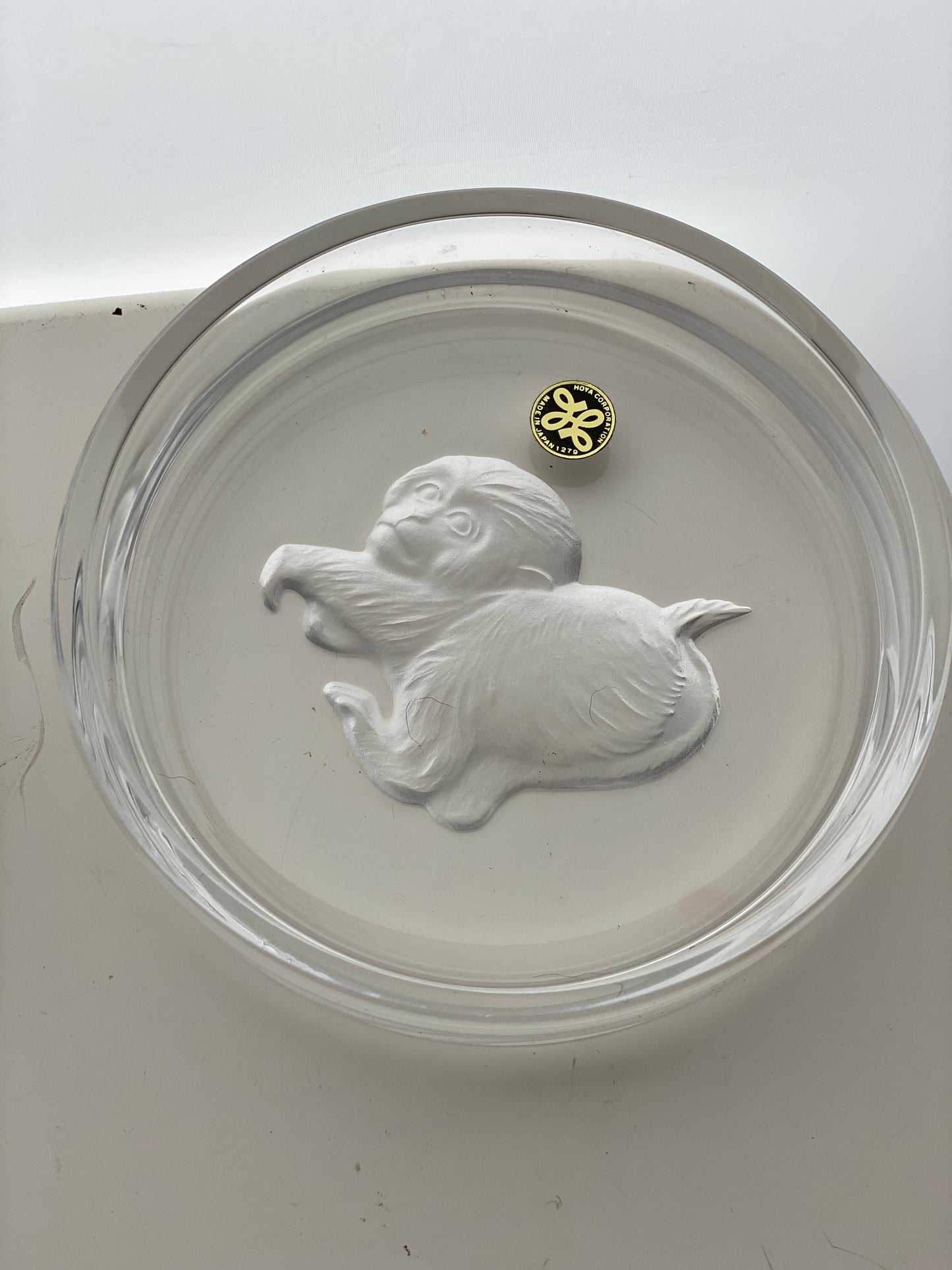 Year of the Monkey Japanese Etched Dishes 1980