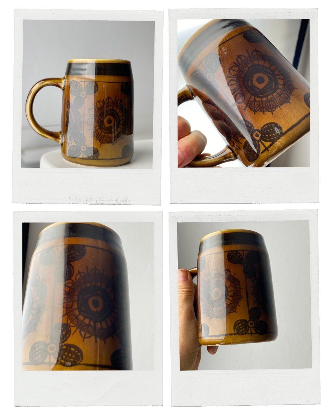 Vintage mug Sera pattern by Inger Waage for Stavangerflint of Norway 1968