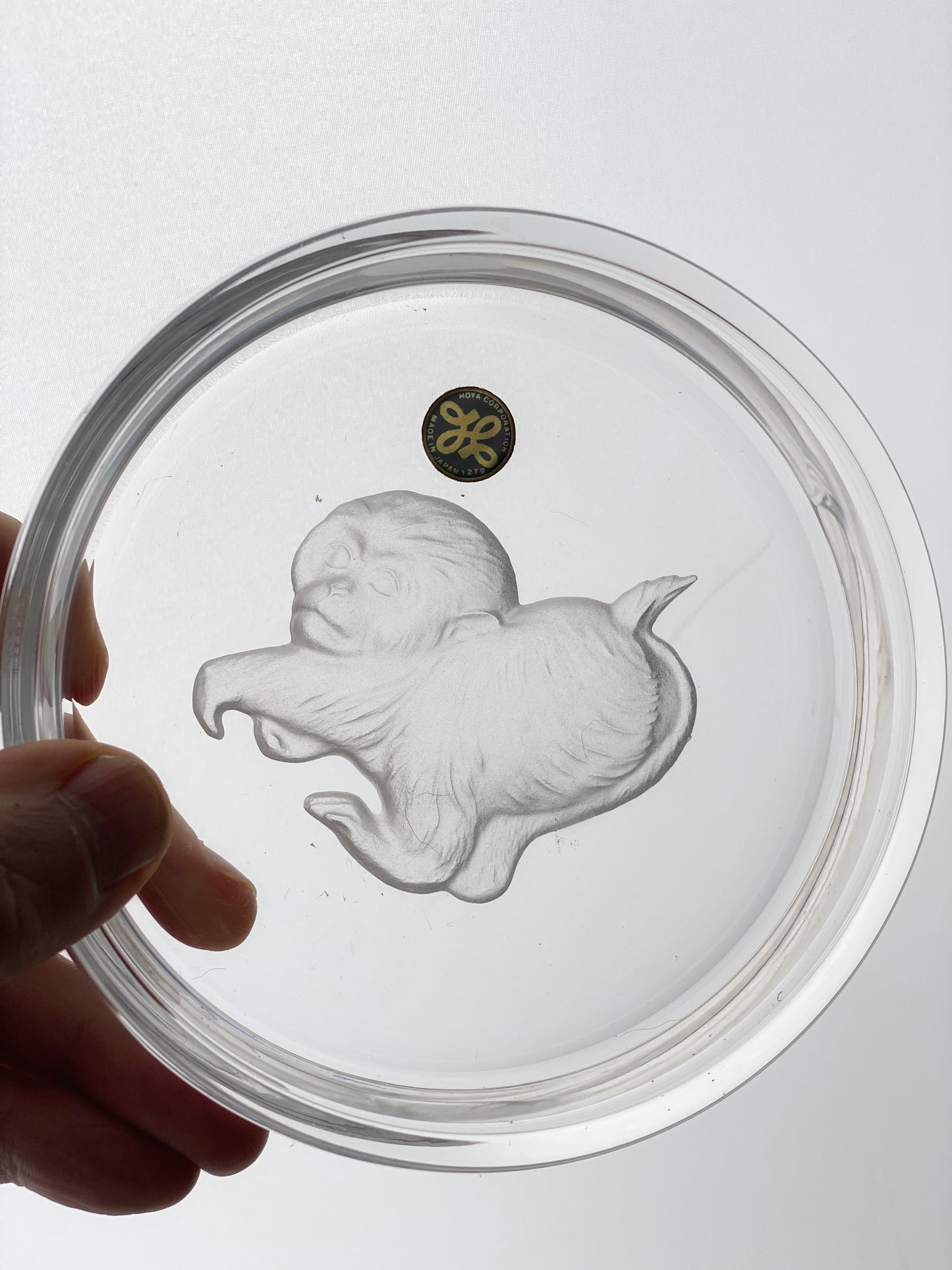 Year of the Monkey Japanese Etched Dishes 1980