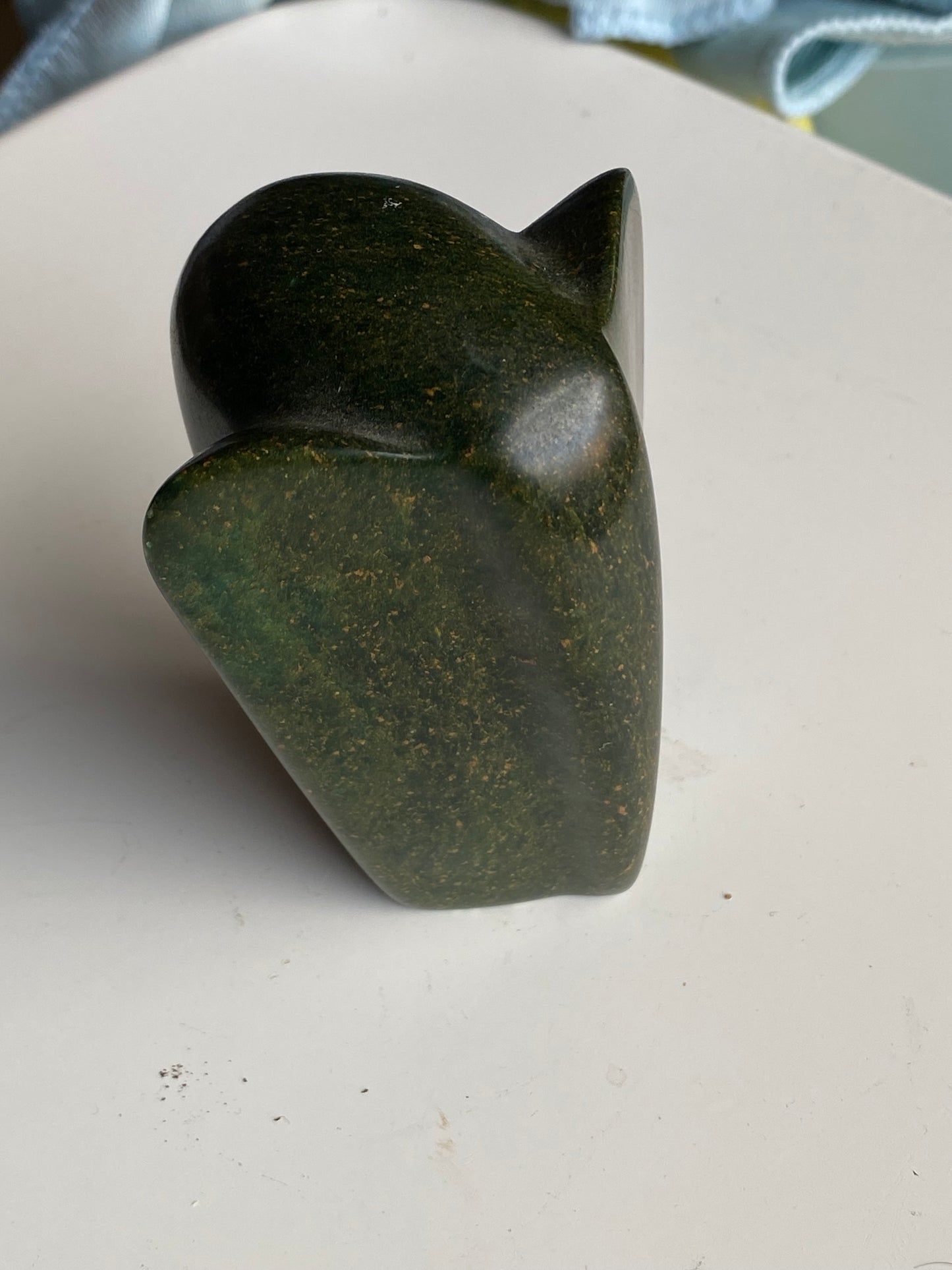 Vintage Carved African Verdite Elephant Figurine Sculpture