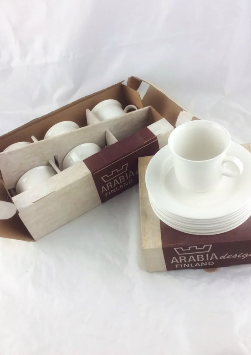 Arctica Coffee Cups and Saucers designed by Inkeri Leivo