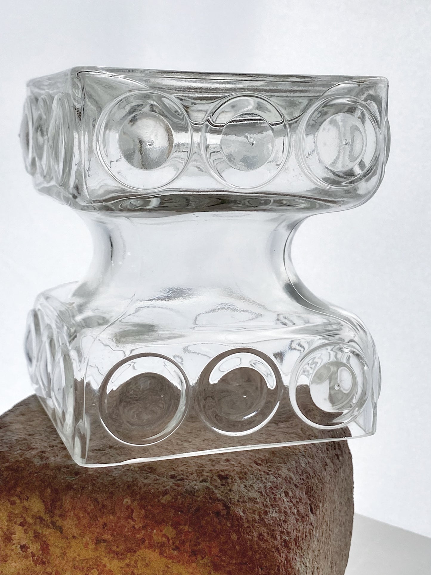 Single Kehra Glass candleholders by Tamara Aladin for Riihimaki/ Riihimäen Lasi Finland