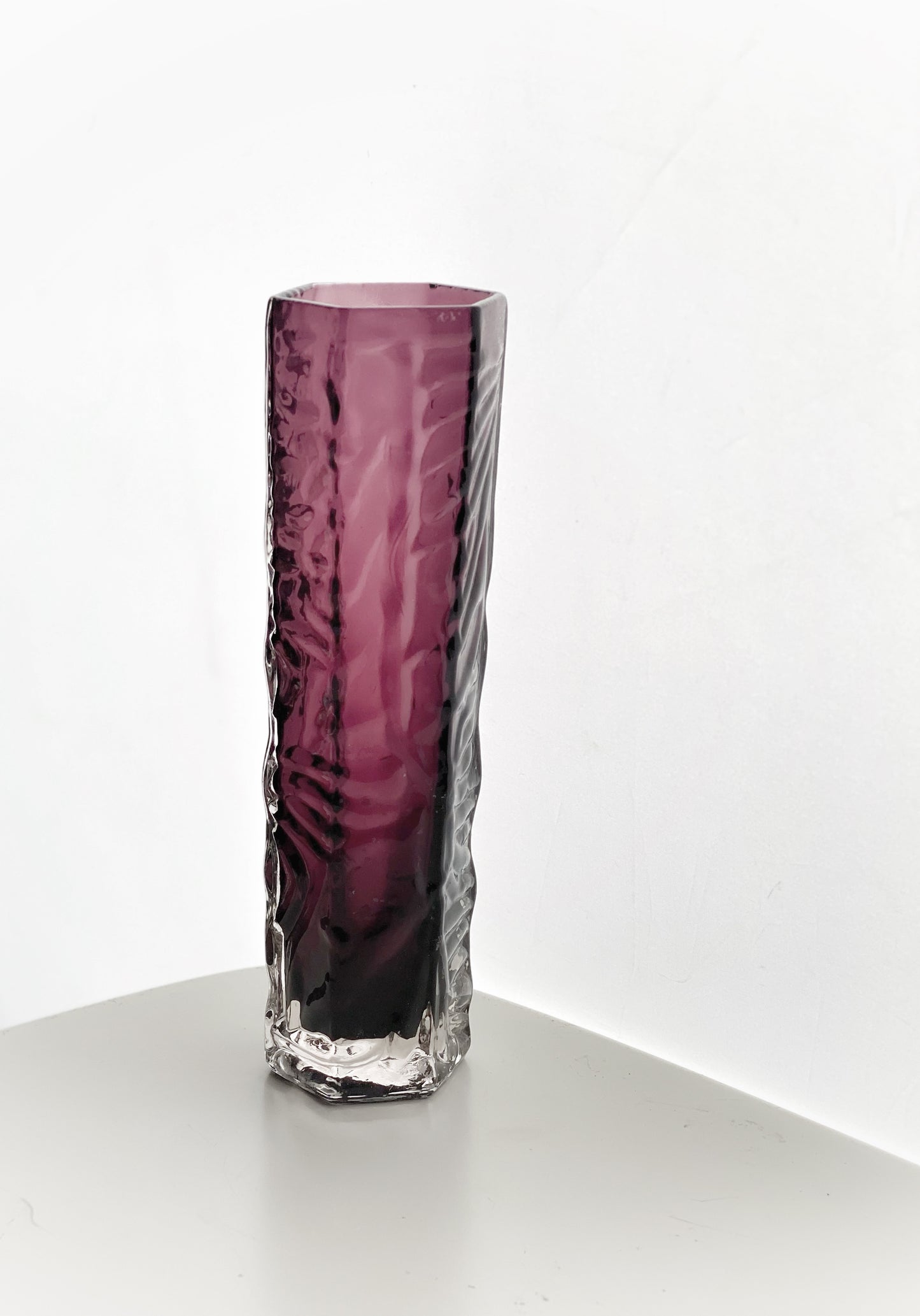 Japanese Hexagon Cased Vase from Tajima Glass