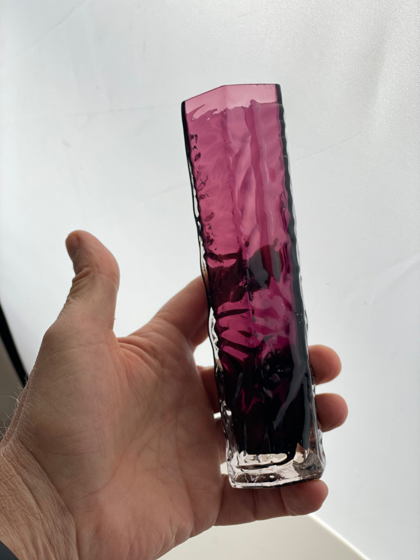 Japanese Hexagon Cased Vase from Tajima Glass